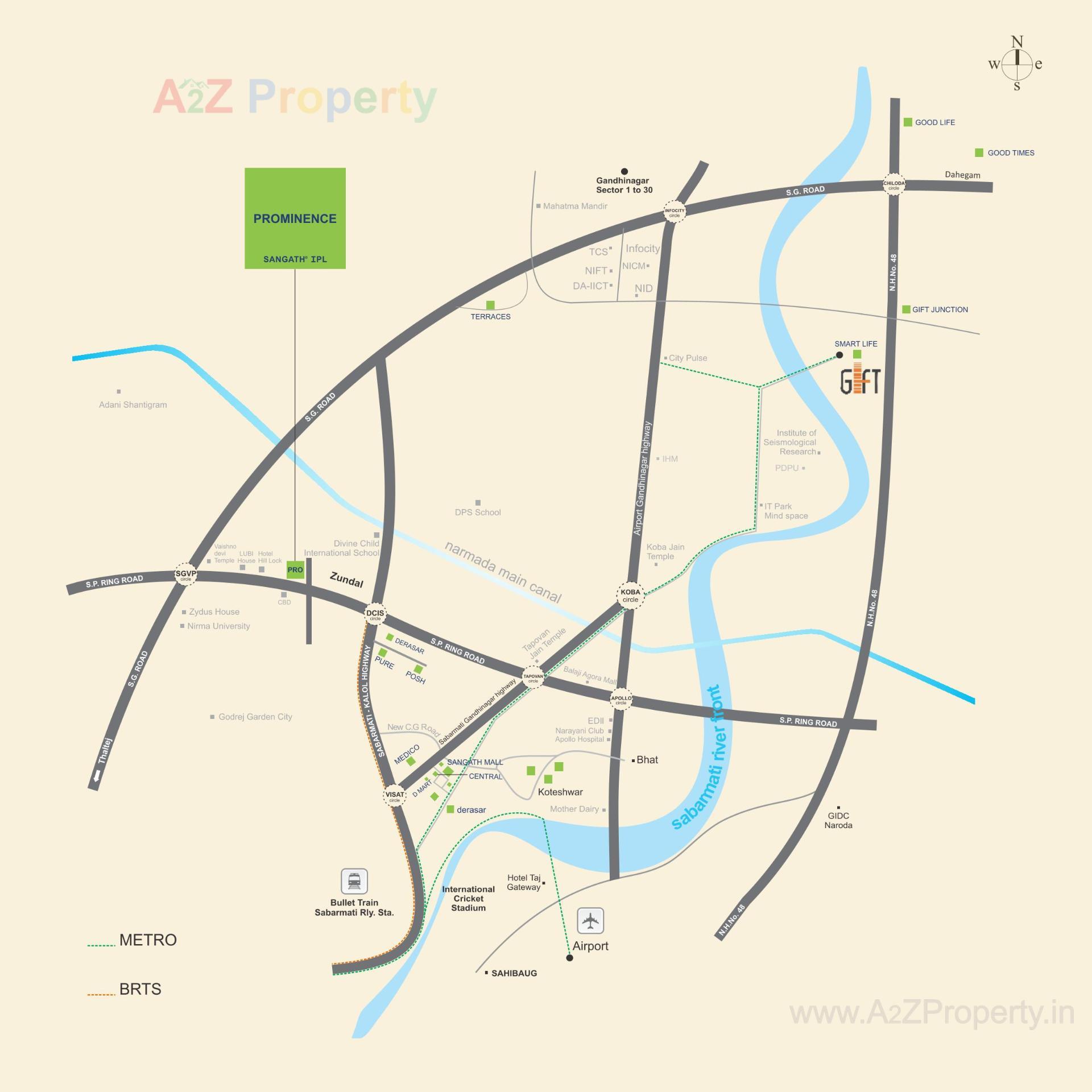  of real estate project Prominence located at Zundal, Gandhinagar, Gujarat