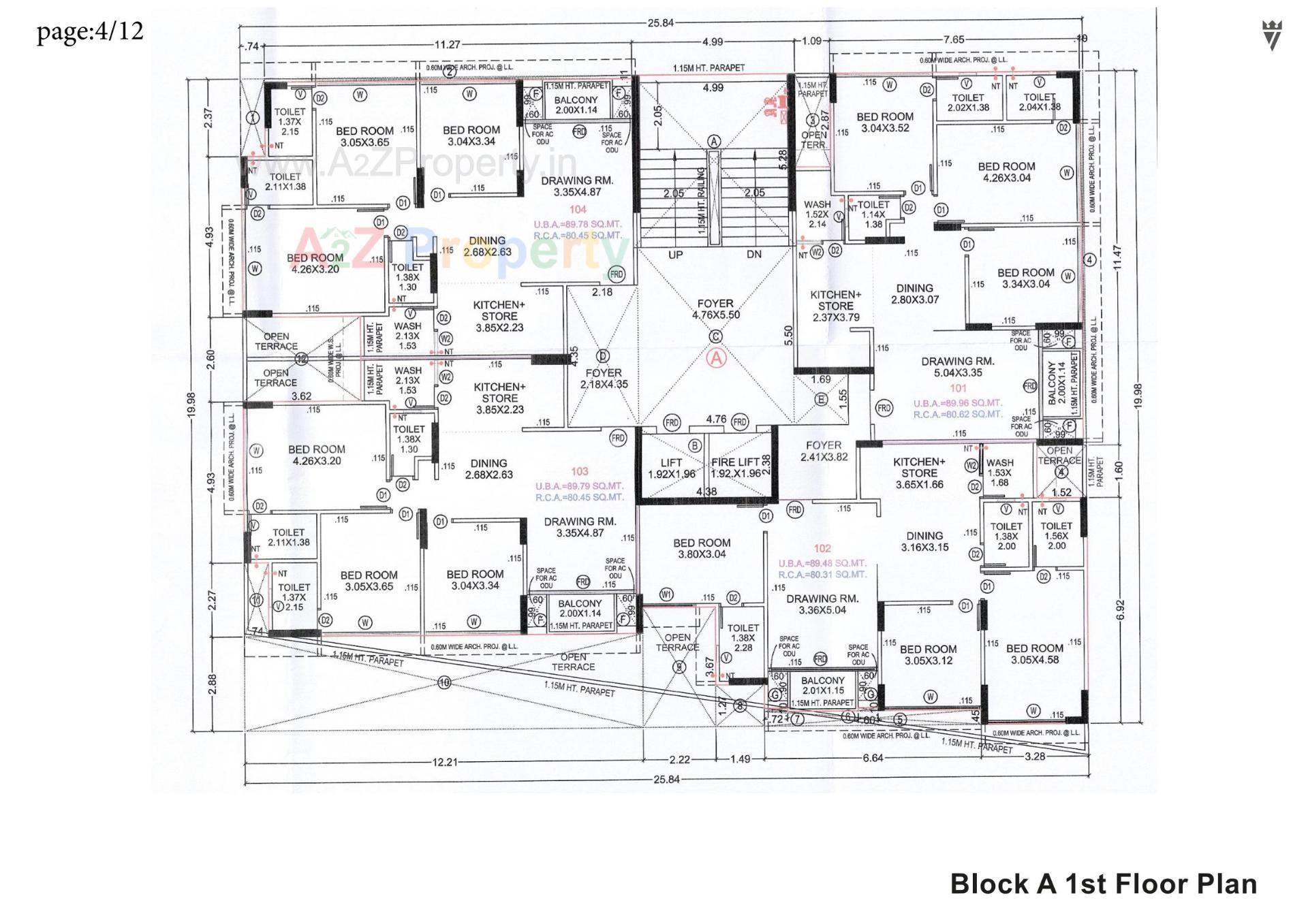 Layout of real estate project Province located at Zundal, Gandhinagar, Gujarat