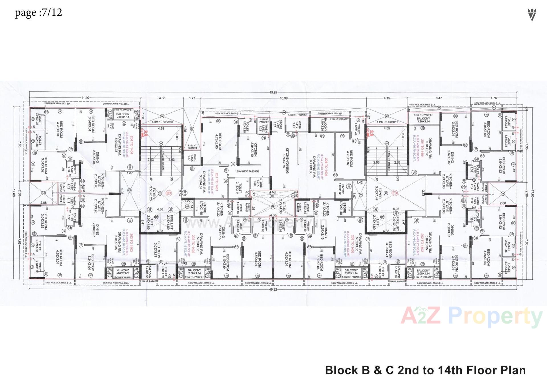 Layout of real estate project Province located at Zundal, Gandhinagar, Gujarat