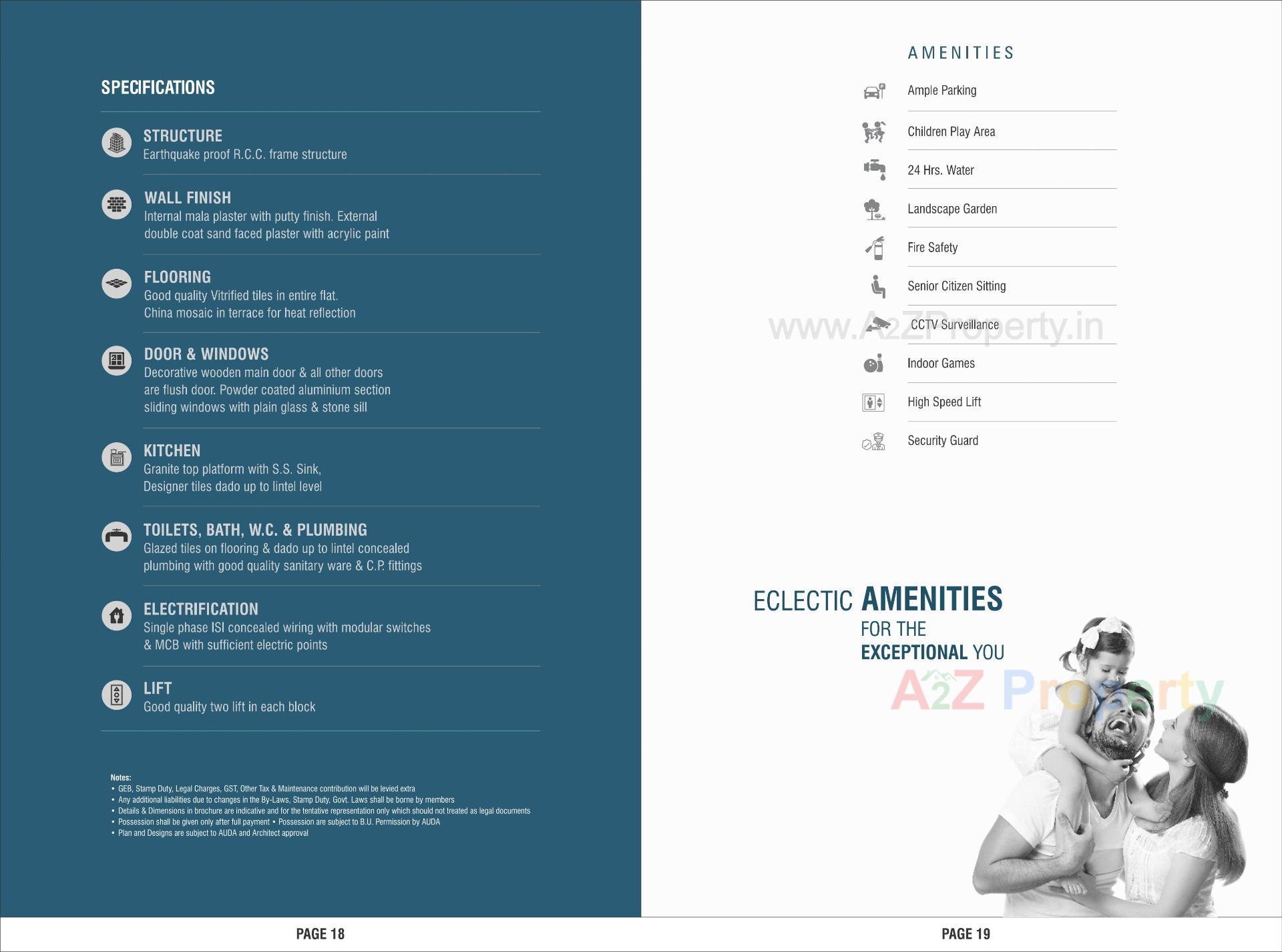  of real estate project Pushkar Residency located at Gandhinagar, Gandhinagar, Gujarat