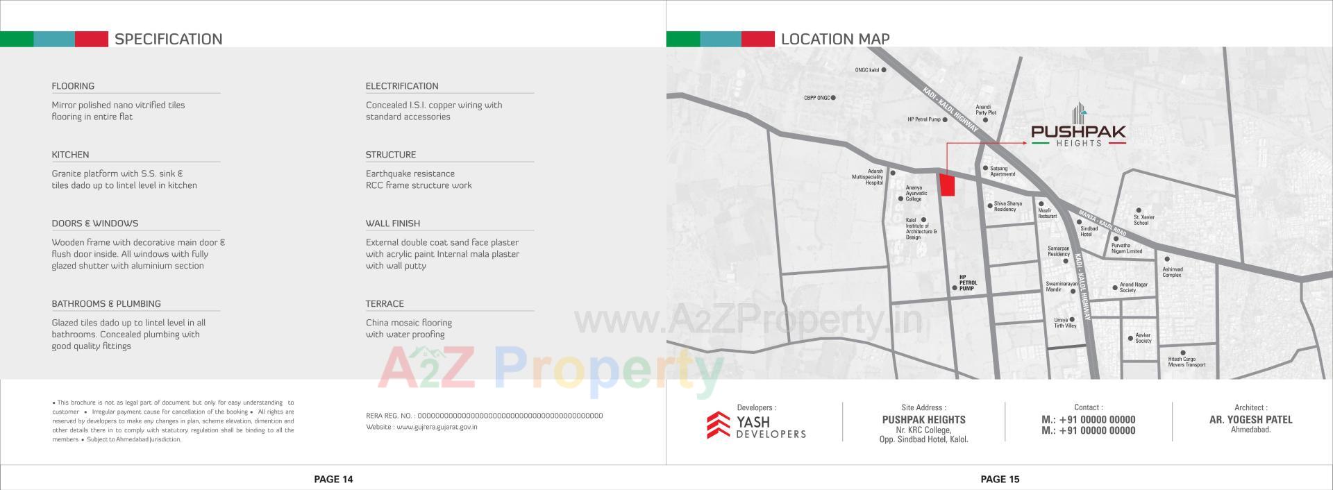  of real estate project Pushpak Heights located at Gandhinagar, Gandhinagar, Gujarat