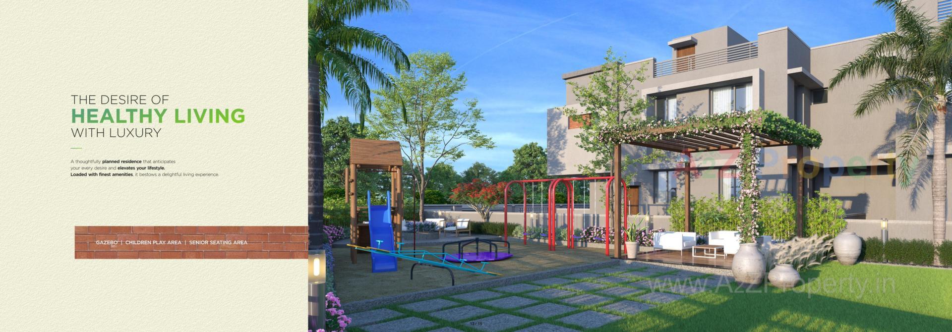 3D Elevation of real estate project Pushpak Villa located at Kalol, Gandhinagar, Gujarat