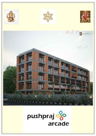 Elevation of real estate project Pushpraj Arcade located at Dehgam, Gandhinagar, Gujarat