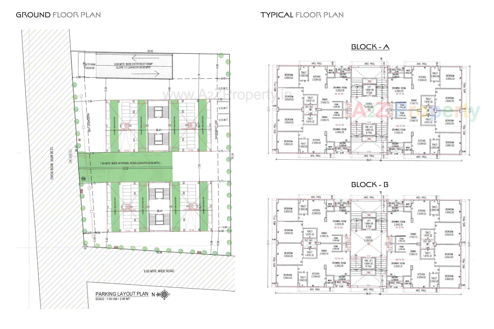 Layout of real estate project R R  Residency located at Pethapur, Gandhinagar, Gujarat