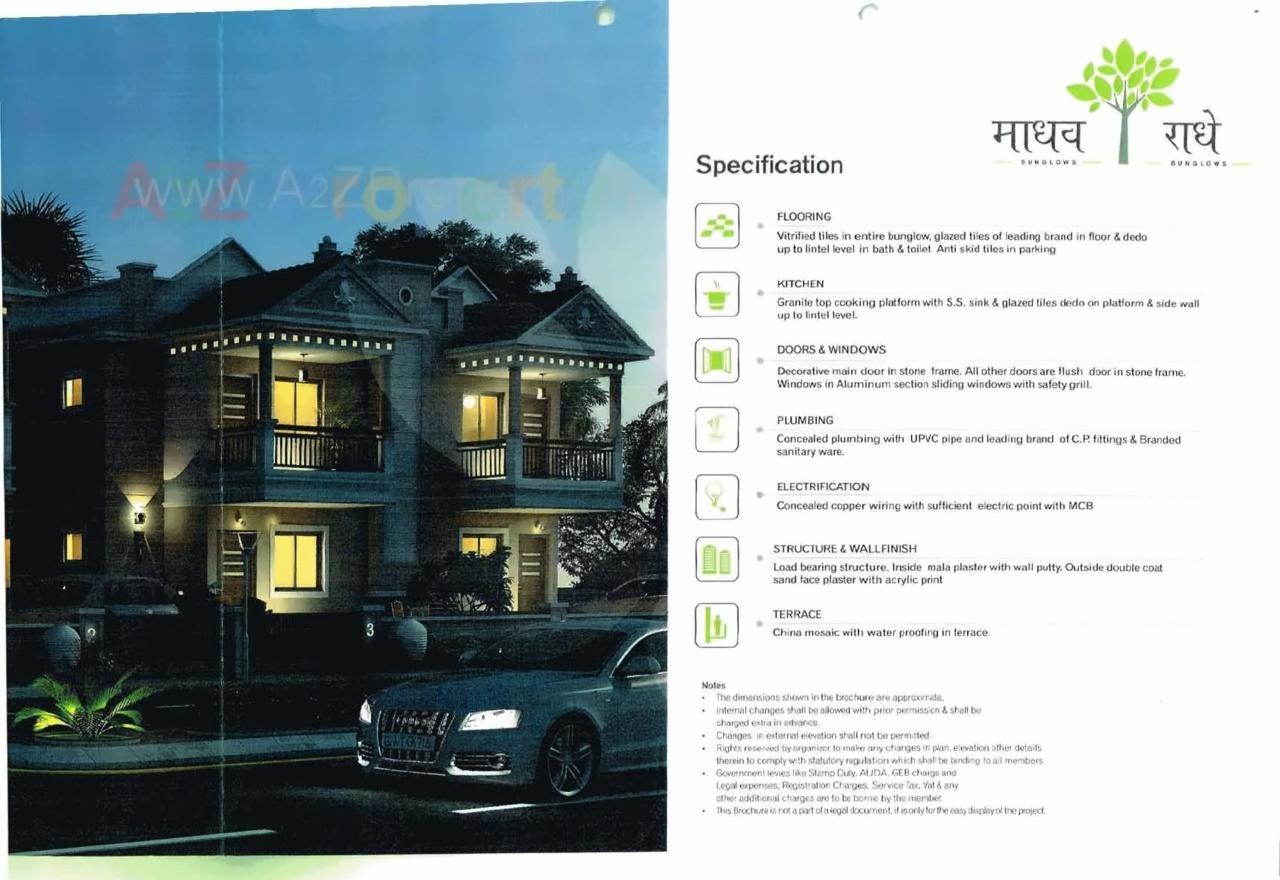  of real estate project Radhe Bungalows located at Kalol, Gandhinagar, Gujarat