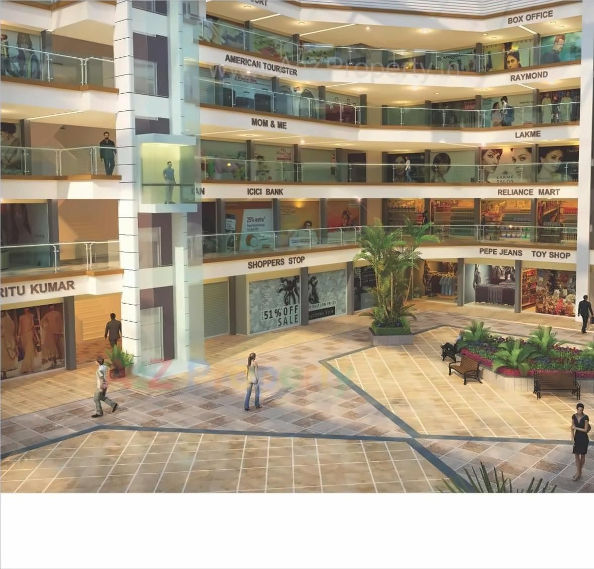 3D Elevation of real estate project Radhe Fourtune located at Bhat, Gandhinagar, Gujarat