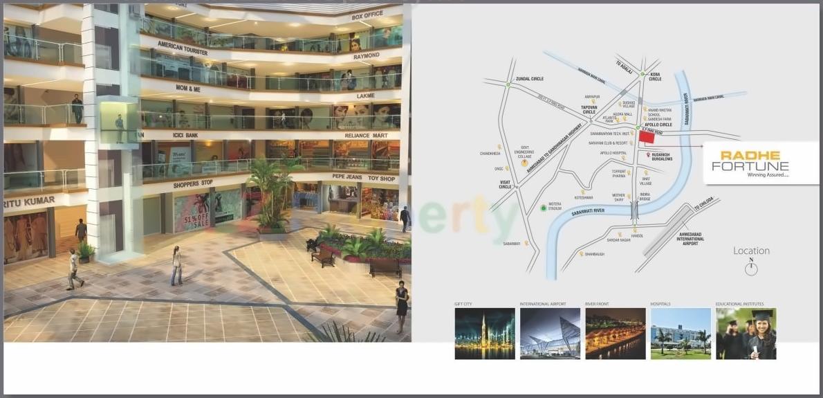  of real estate project Radhe Fourtune located at Bhat, Gandhinagar, Gujarat