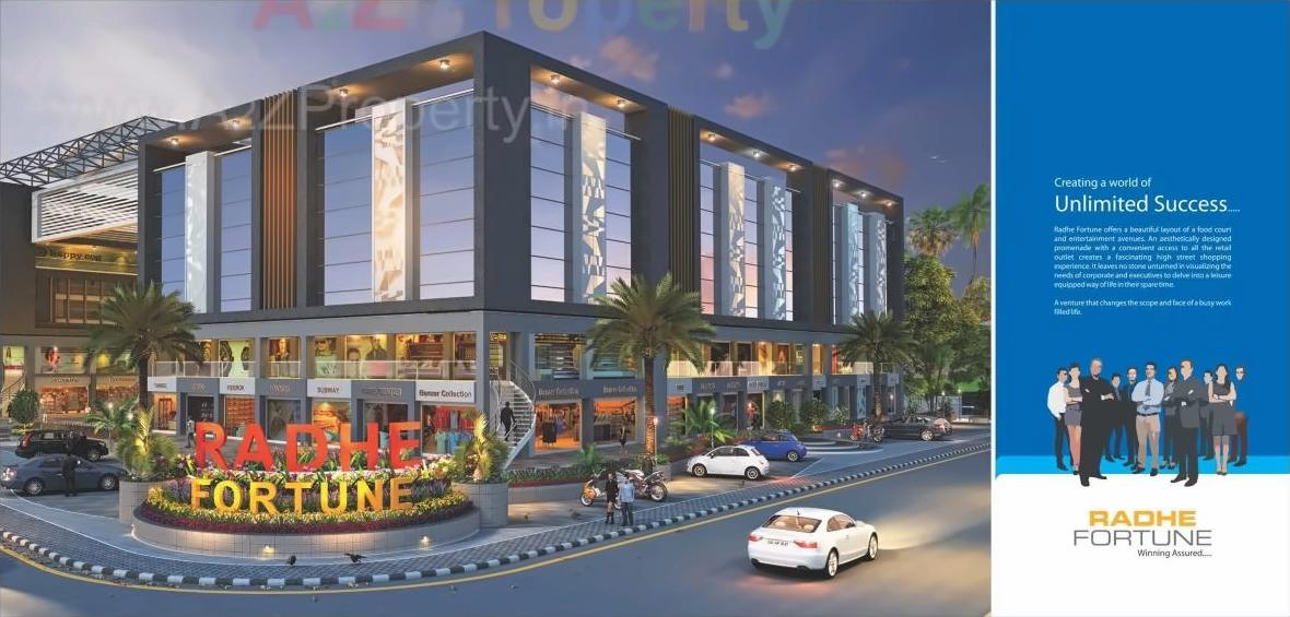3D Elevation of real estate project Radhe Fourtune located at Bhat, Gandhinagar, Gujarat
