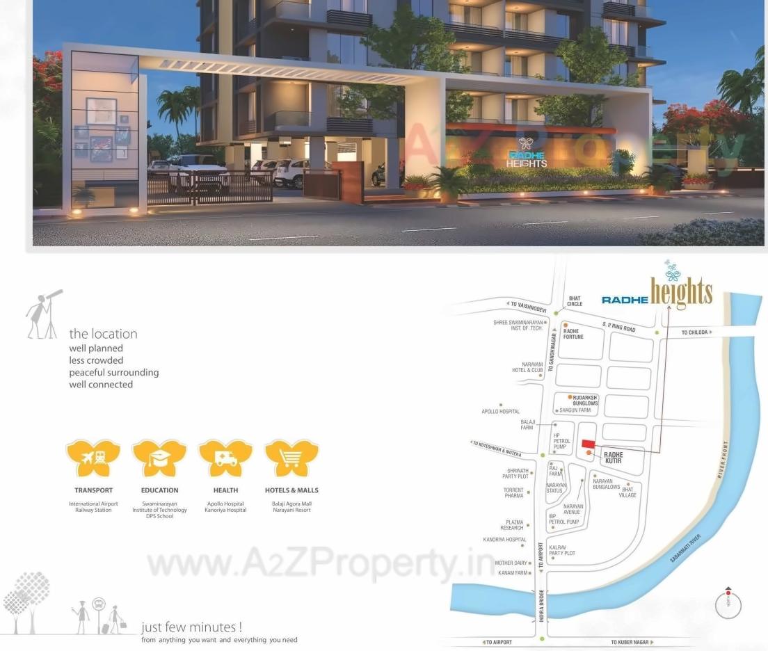  of real estate project Radhe Heights located at Bhat, Gandhinagar, Gujarat