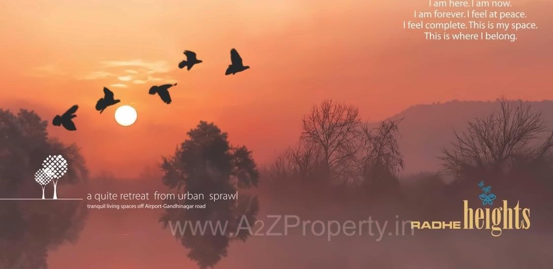 3D Elevation of real estate project Radhe Heights located at Bhat, Gandhinagar, Gujarat