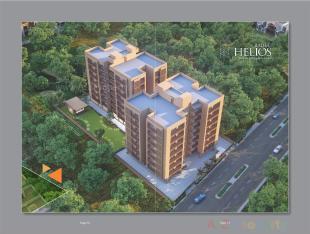 Elevation of real estate project Radhe Helios located at Kudasan, Gandhinagar, Gujarat