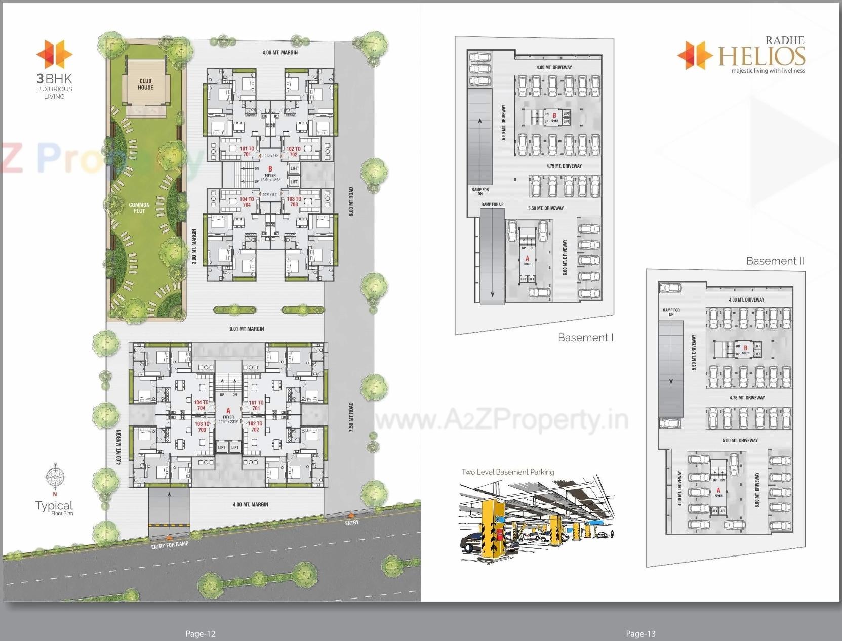 Layout of real estate project Radhe Helios located at Kudasan, Gandhinagar, Gujarat