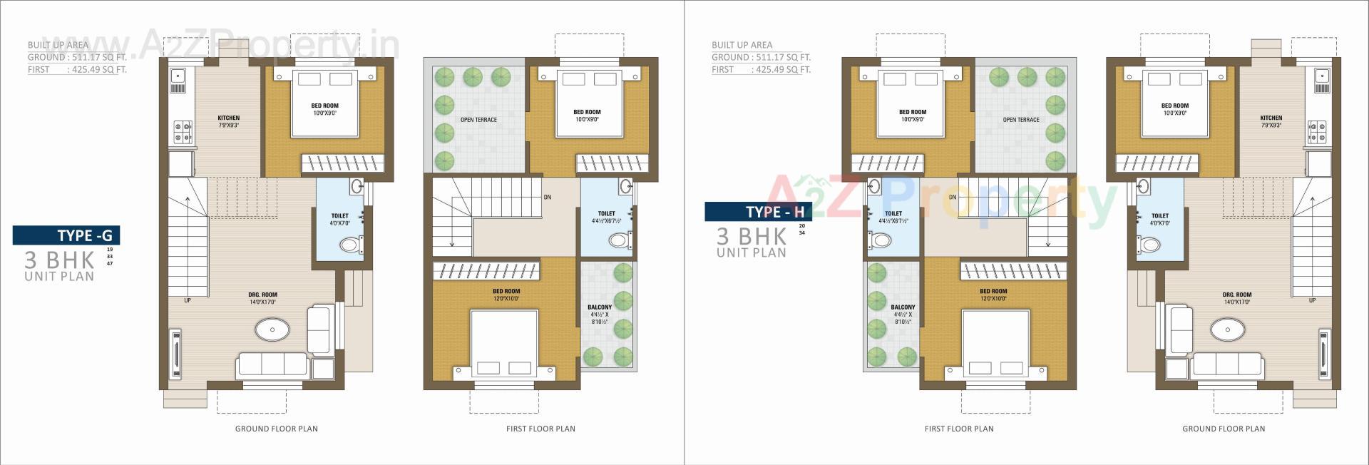 Layout of real estate project Radhe Homes located at Mansa, Gandhinagar, Gujarat