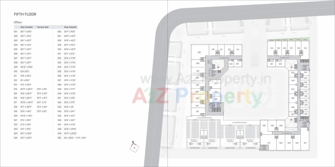 Layout of real estate project Radhe Infinity located at Kudasan, Gandhinagar, Gujarat
