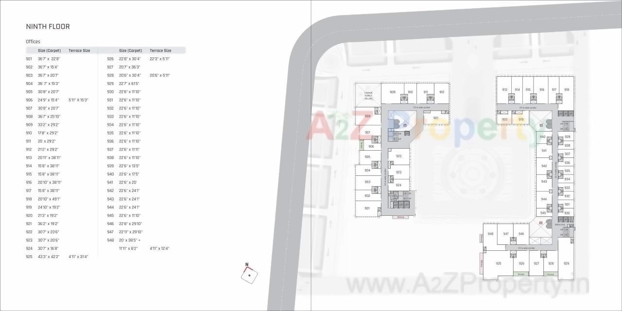 Layout of real estate project Radhe Infinity located at Kudasan, Gandhinagar, Gujarat