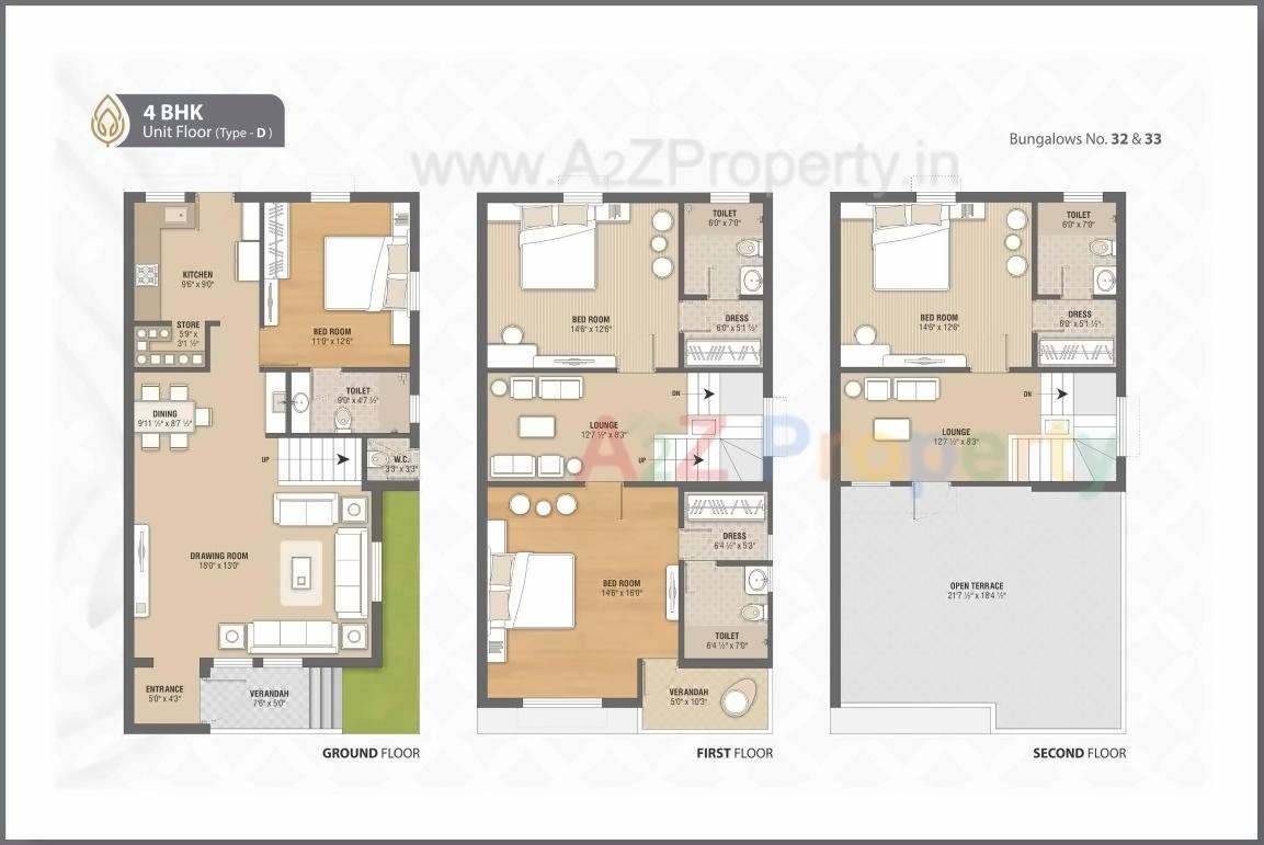 Layout of real estate project Radhe Kutir located at Bhat, Gandhinagar, Gujarat
