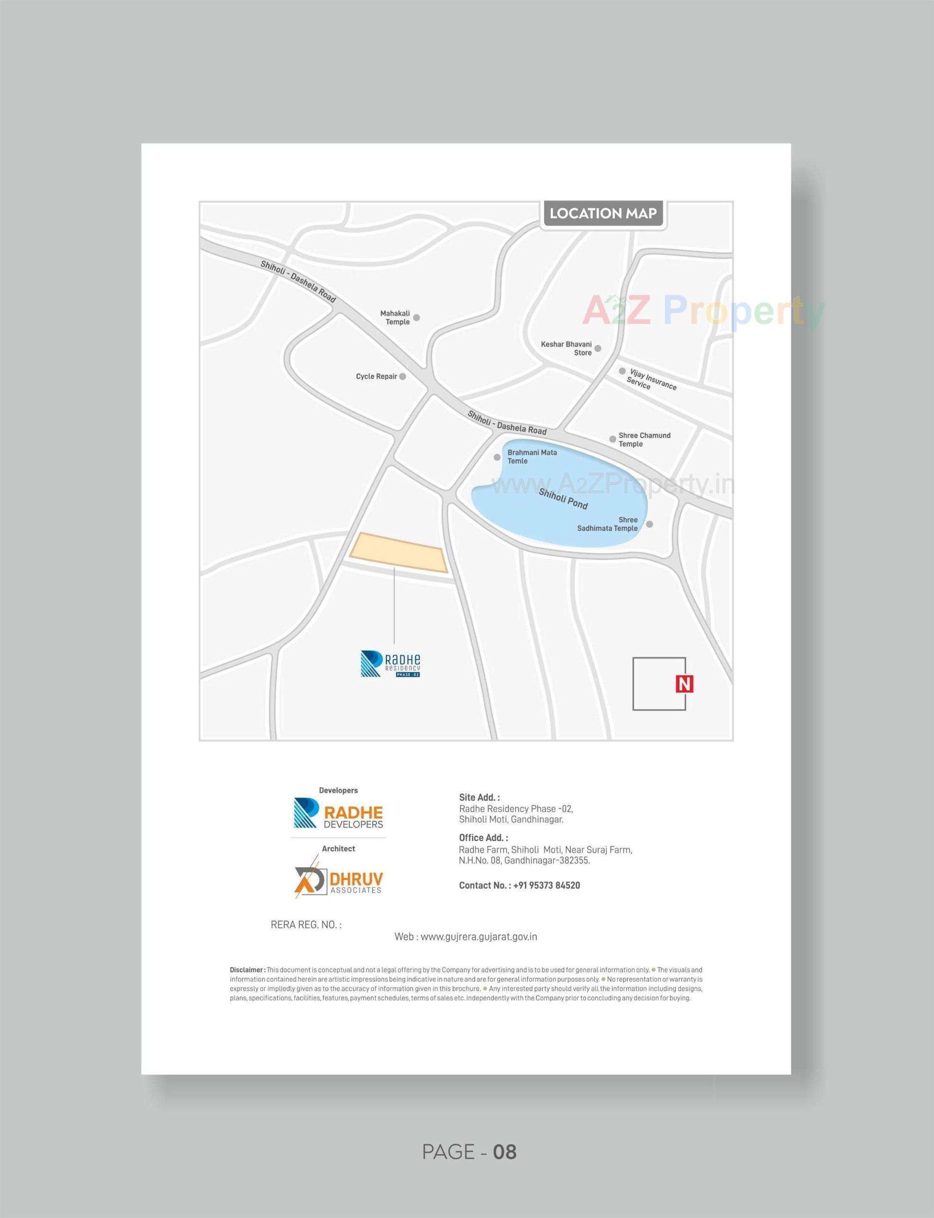  of real estate project Radhe Residency located at Shiholi-moti, Gandhinagar, Gujarat