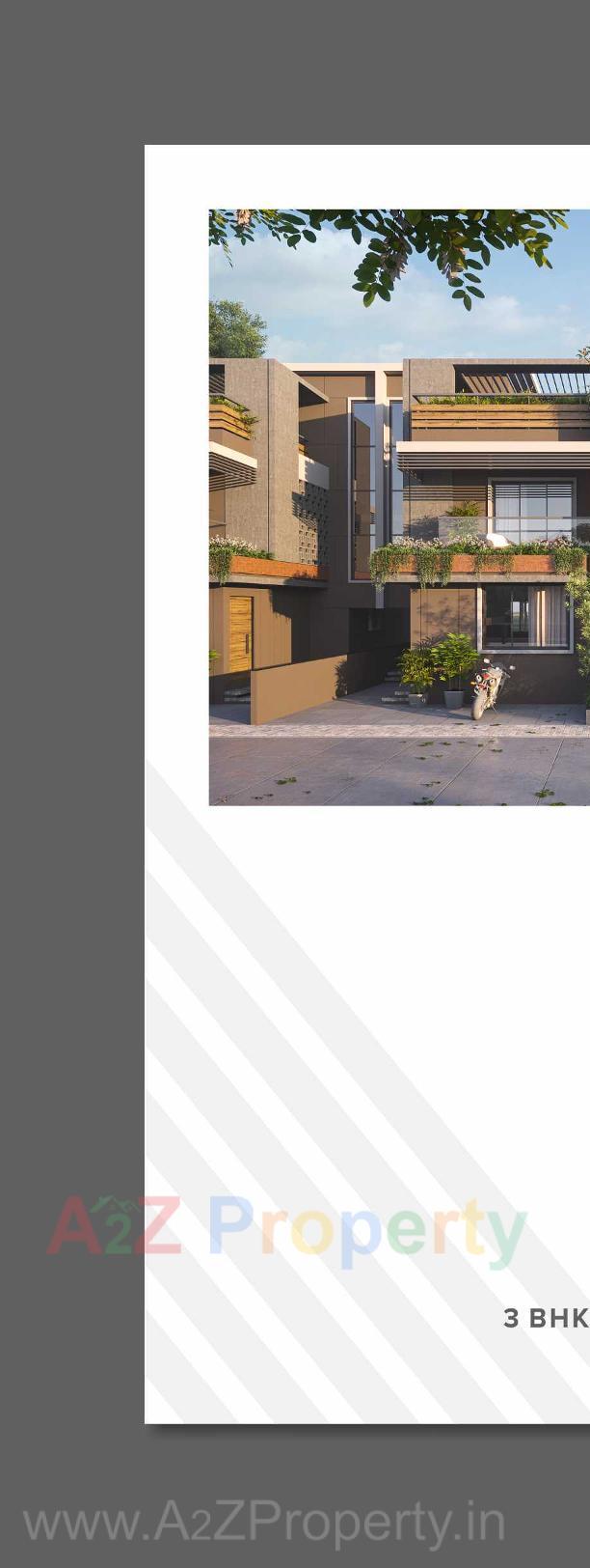 3D Elevation of real estate project Radhe Residency located at Shiholi-moti, Gandhinagar, Gujarat