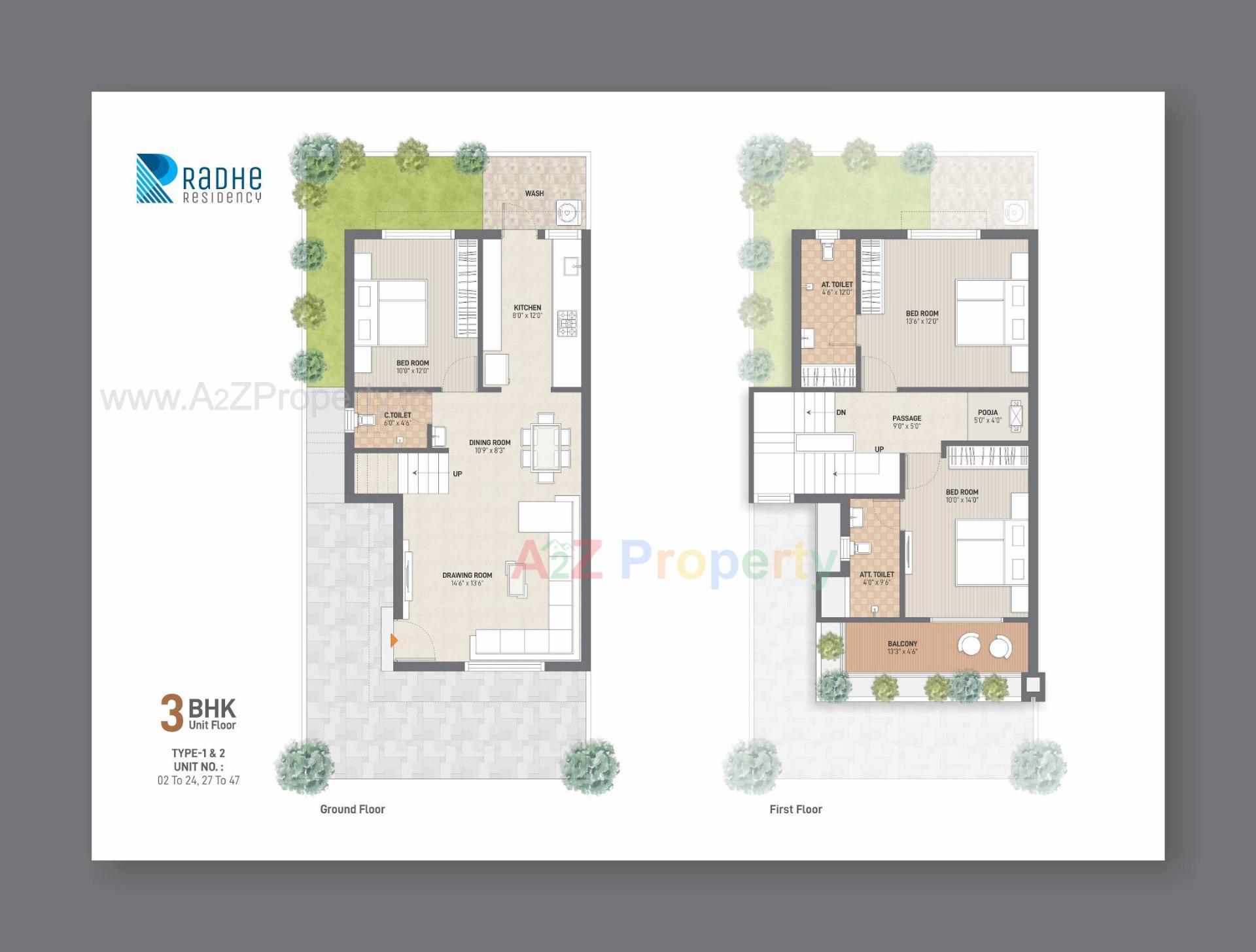 Layout of real estate project Radhe Residency located at Shiholi-moti, Gandhinagar, Gujarat