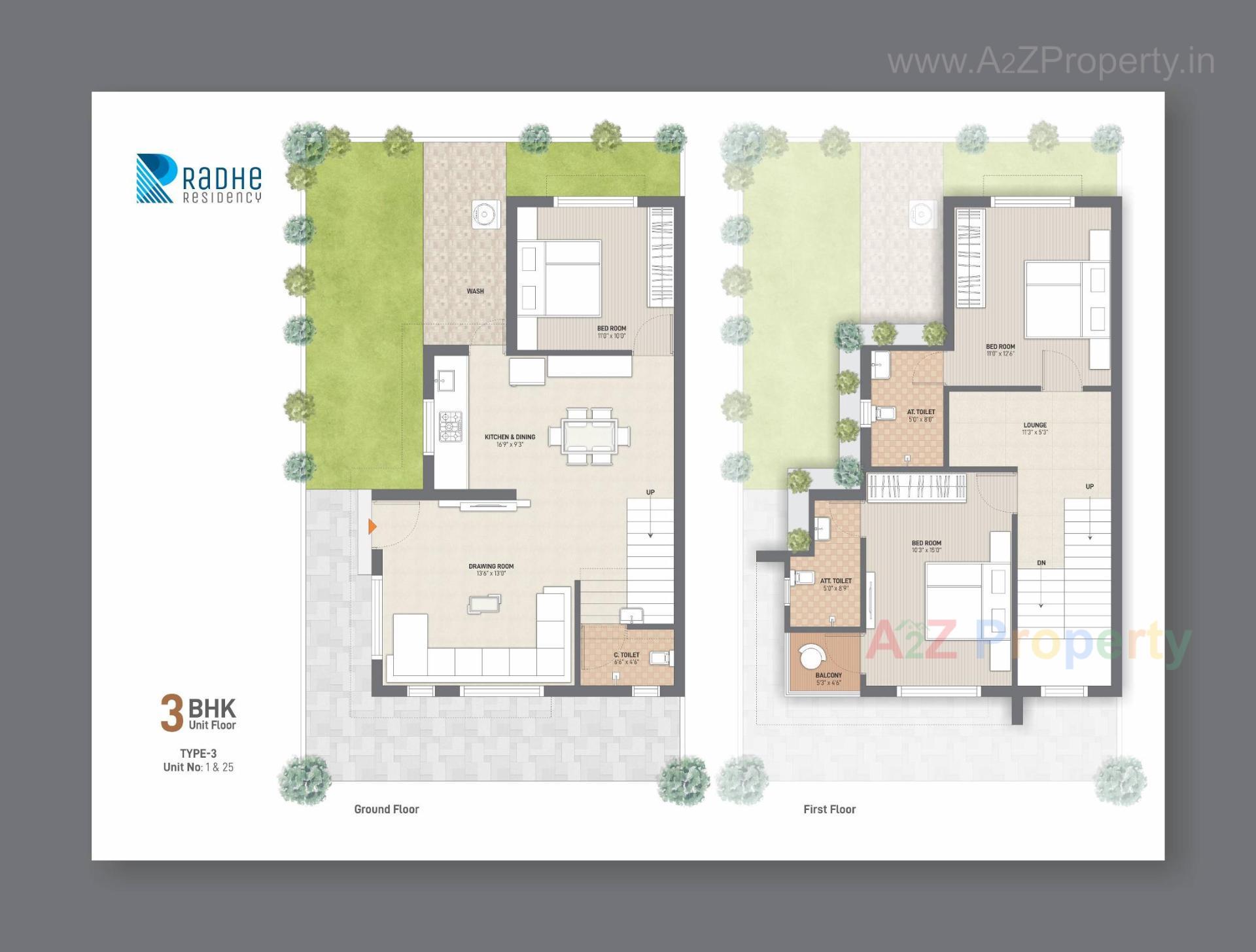Layout of real estate project Radhe Residency located at Shiholi-moti, Gandhinagar, Gujarat