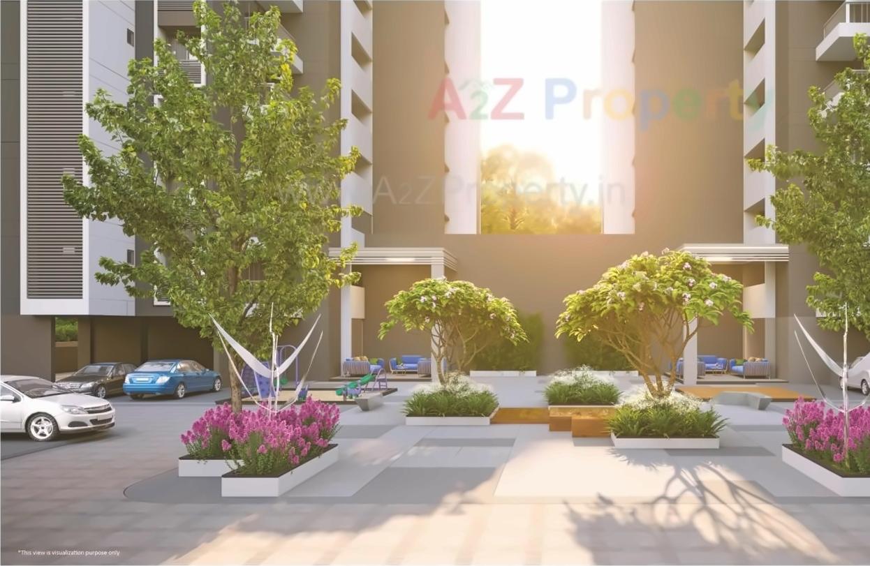 3D Elevation of real estate project Radhe Skyline located at Chiloda, Gandhinagar, Gujarat