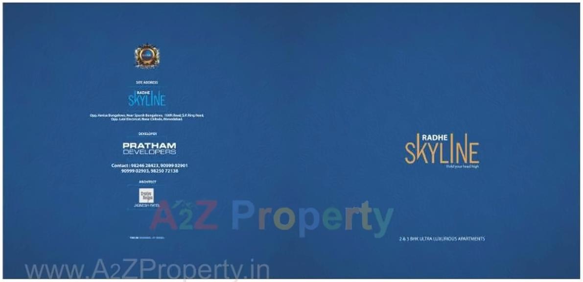  of real estate project Radhe Skyline located at Nana-chiloda, Gandhinagar, Gujarat