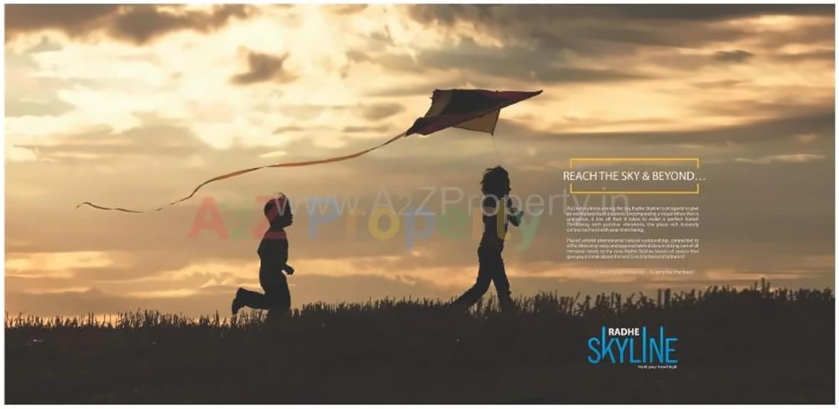  of real estate project Radhe Skyline located at Nana-chiloda, Gandhinagar, Gujarat