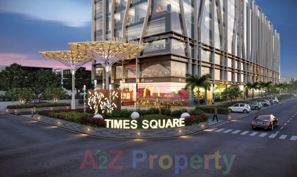 3D Elevation of real estate project Radhey Time Square located at Kudasan, Gandhinagar, Gujarat