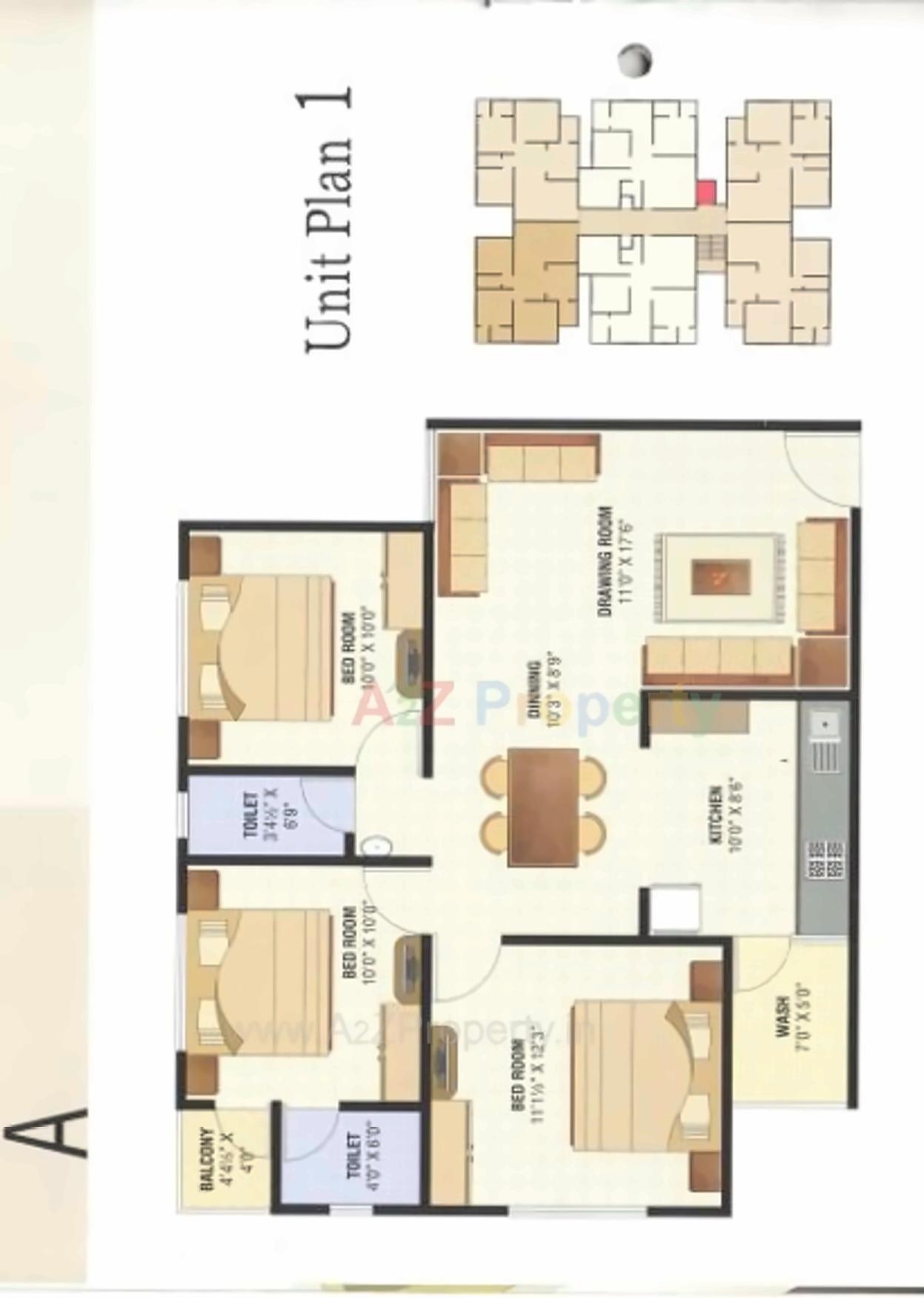 Layout of real estate project Radhika Residency located at Pethapur, Gandhinagar, Gujarat