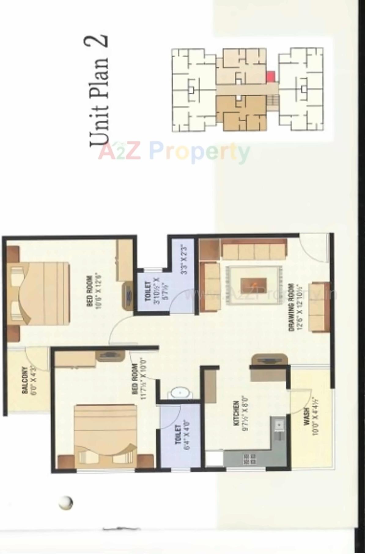 Layout of real estate project Radhika Residency located at Pethapur, Gandhinagar, Gujarat