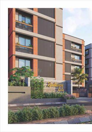 Elevation of real estate project Radiance located at Raisan, Gandhinagar, Gujarat