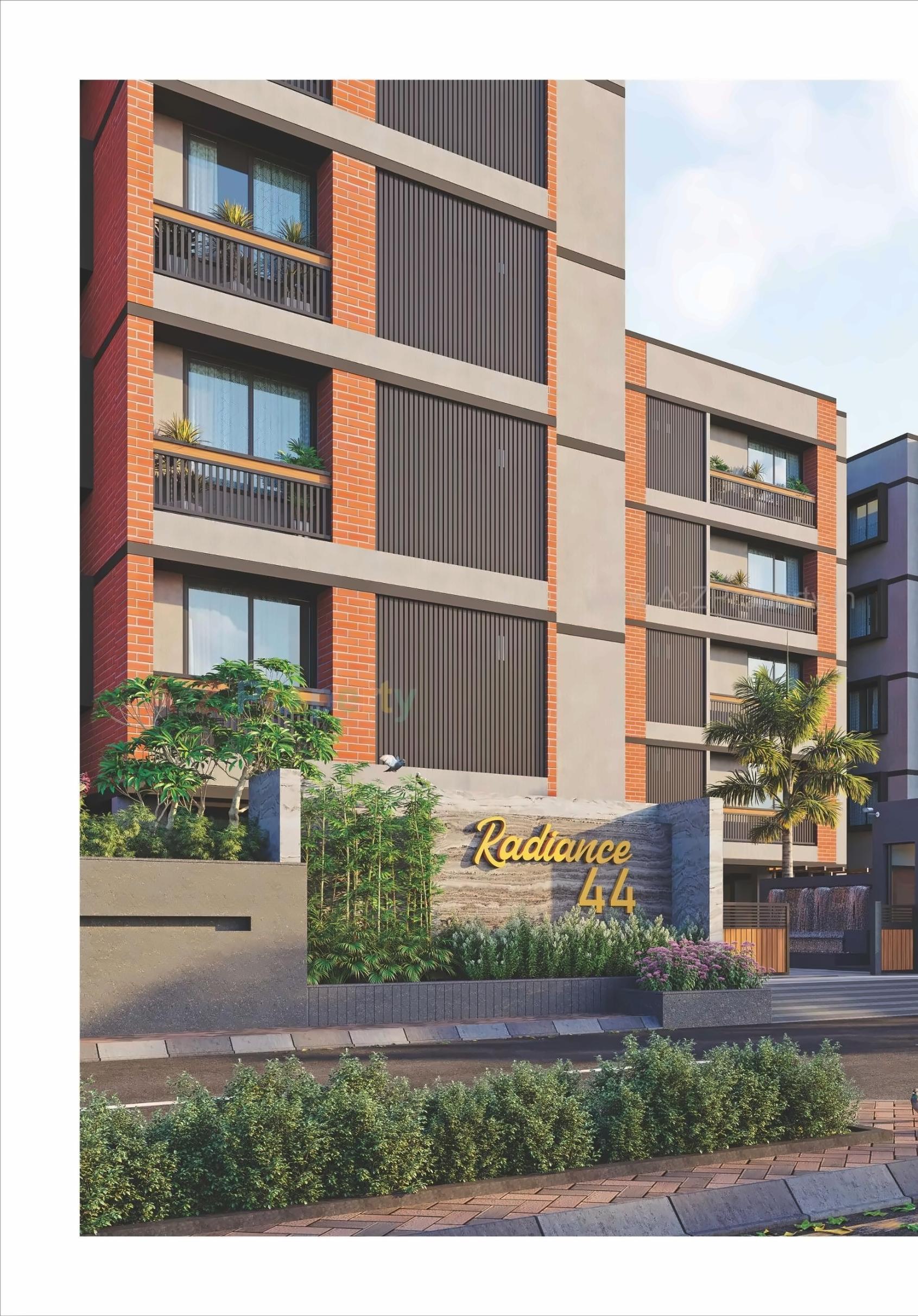 3D Elevation of real estate project Radiance located at Raisan, Gandhinagar, Gujarat