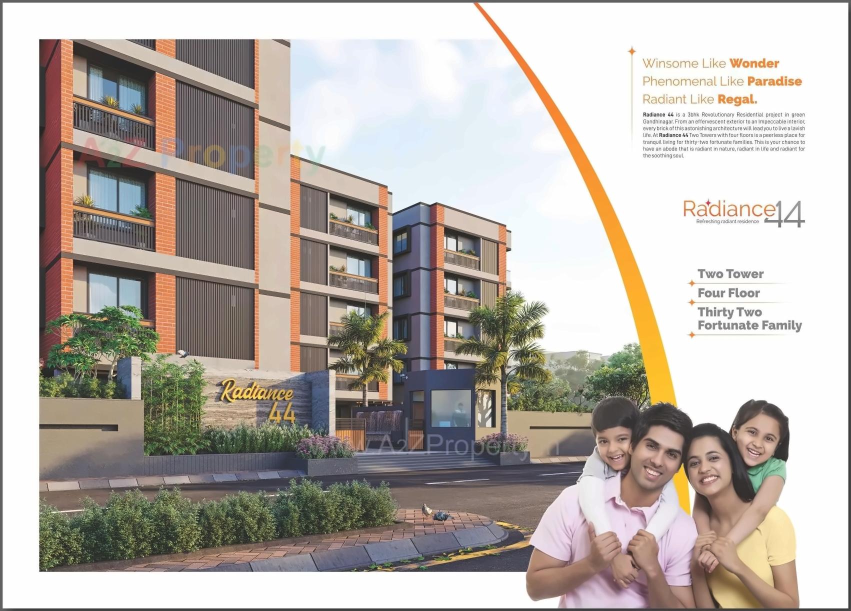  of real estate project Radiance located at Raisan, Gandhinagar, Gujarat