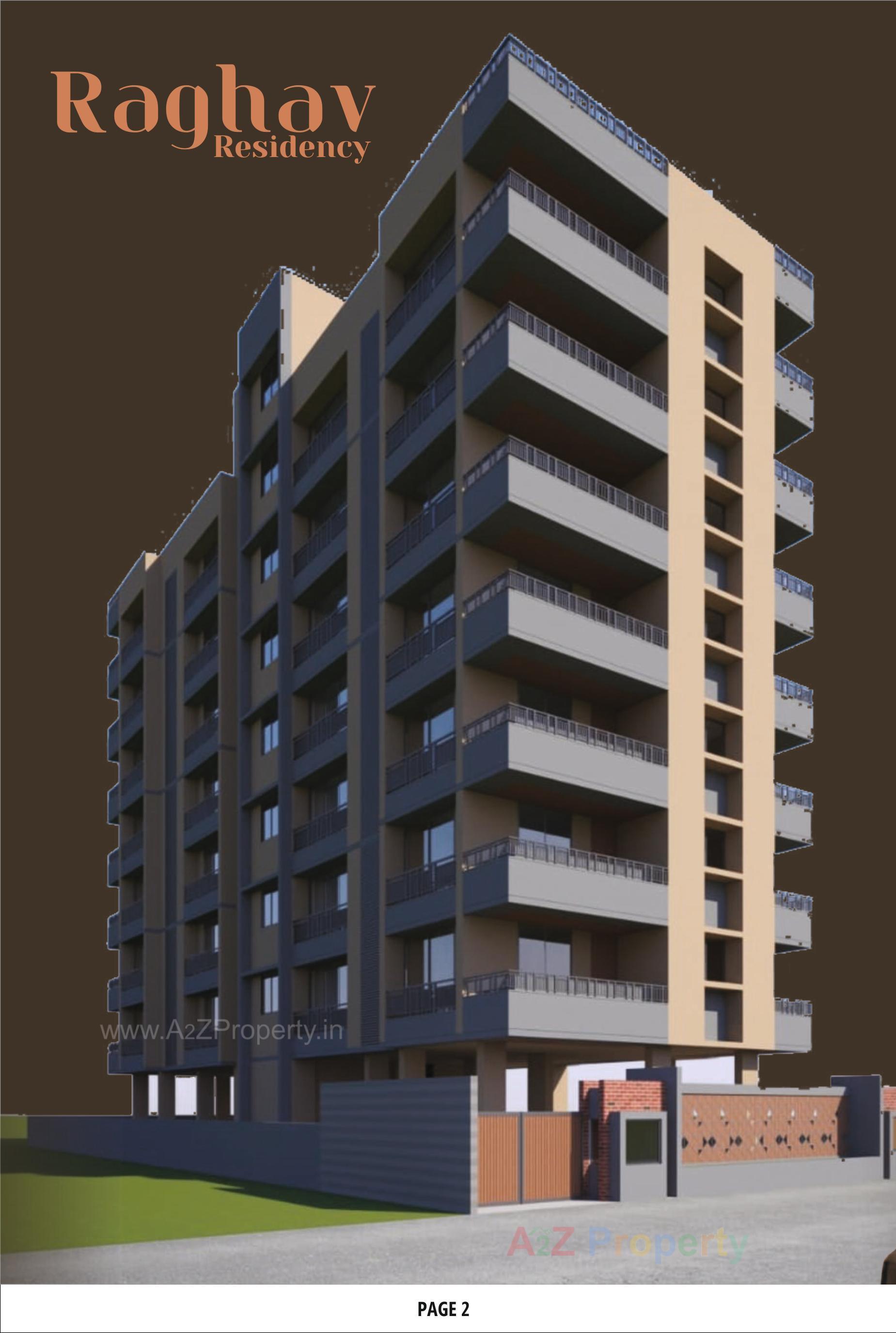 3D Elevation of real estate project Raghav Residency located at Dahegam, Gandhinagar, Gujarat