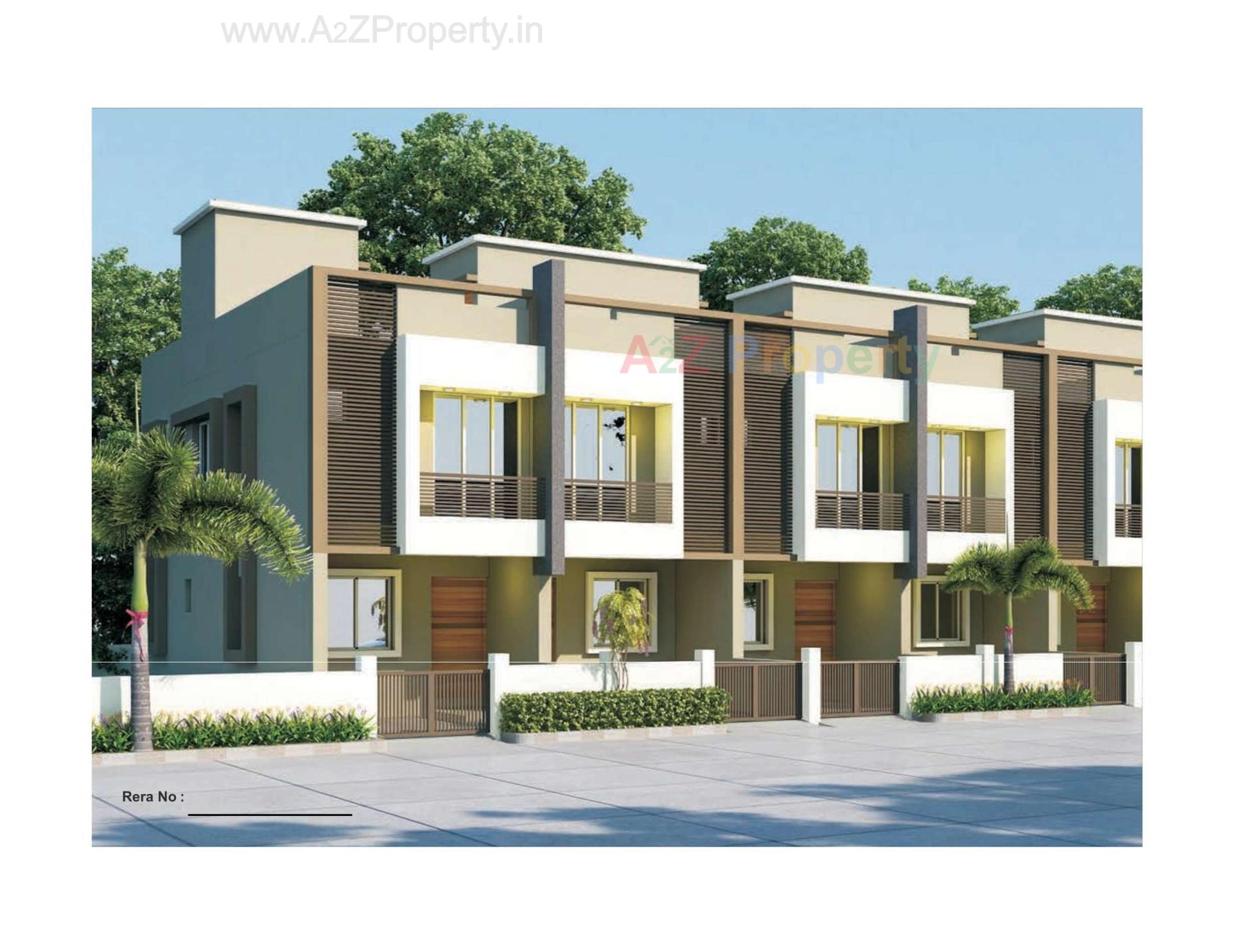 3D Elevation of real estate project Rahmat Residency located at Dehgam, Gandhinagar, Gujarat