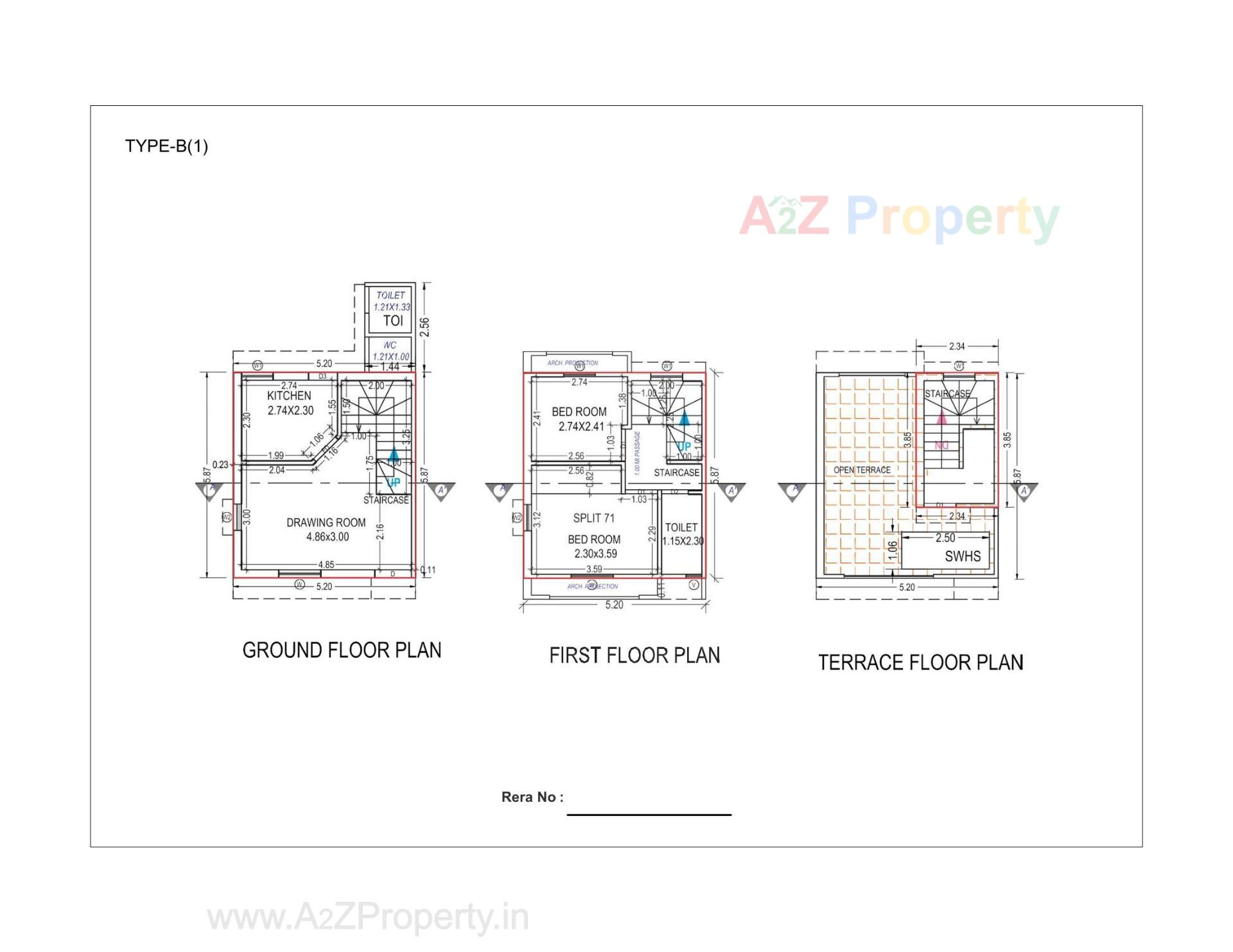 Layout of real estate project Rahmat Residency located at Dehgam, Gandhinagar, Gujarat