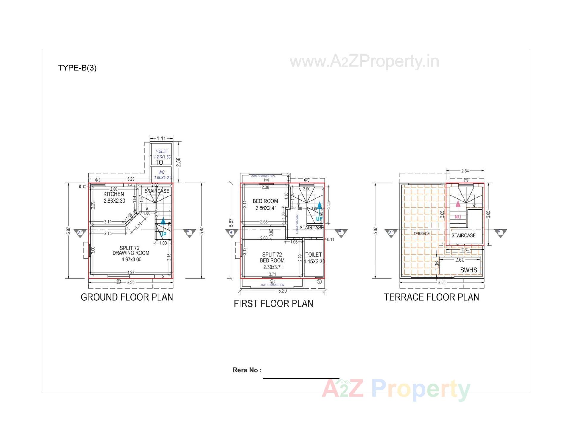 Layout of real estate project Rahmat Residency located at Dehgam, Gandhinagar, Gujarat