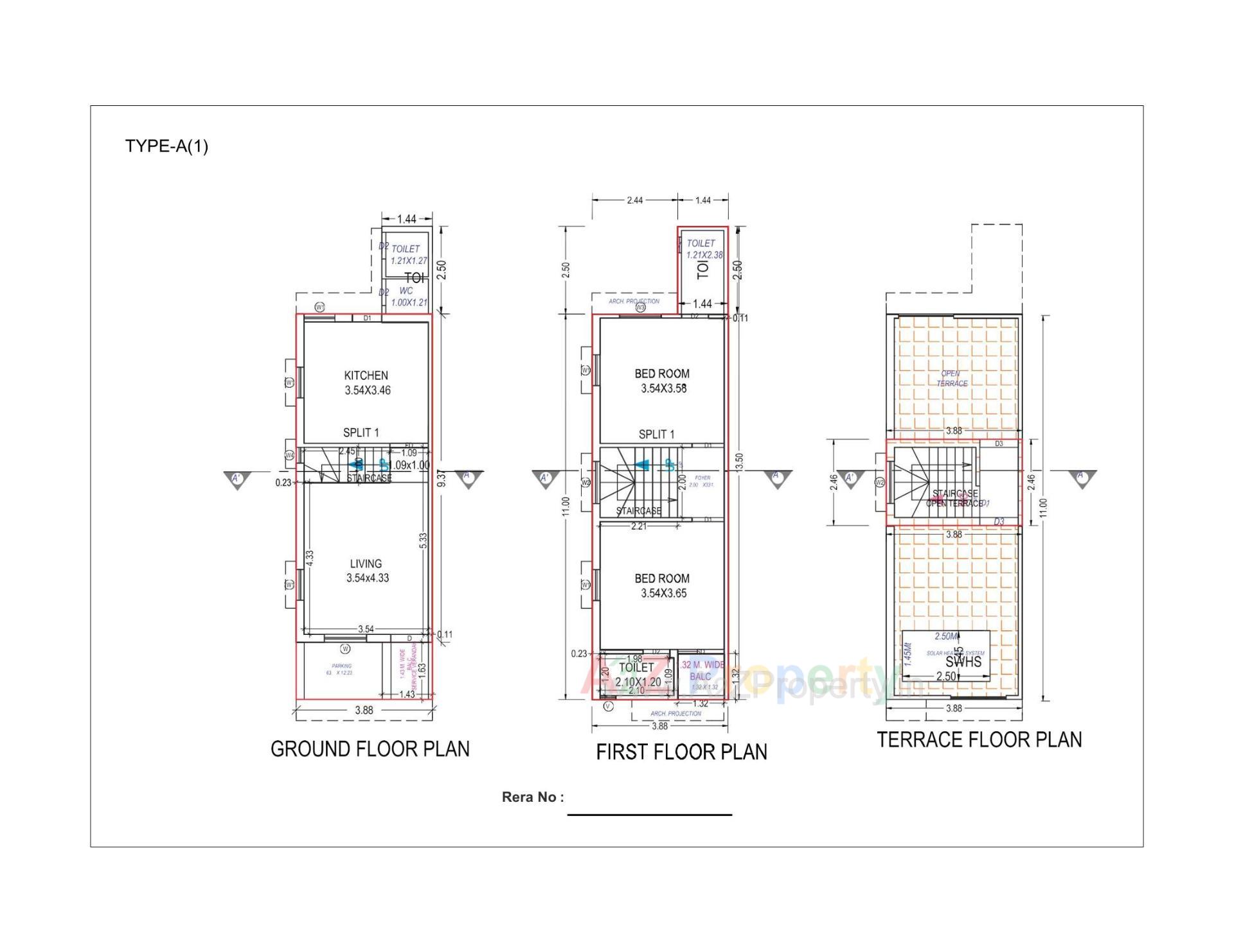 Layout of real estate project Rahmat Residency located at Dehgam, Gandhinagar, Gujarat
