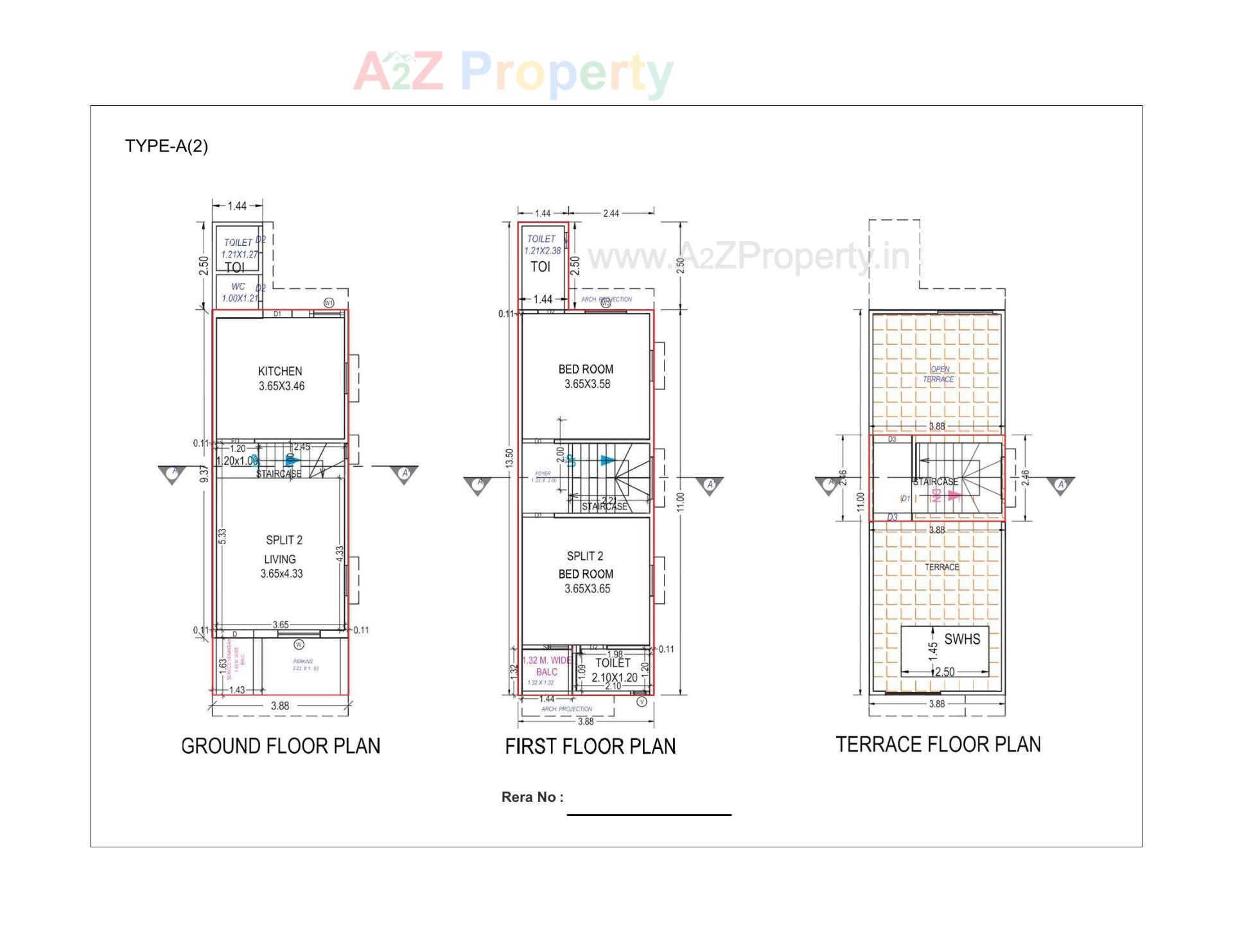 Layout of real estate project Rahmat Residency located at Dehgam, Gandhinagar, Gujarat