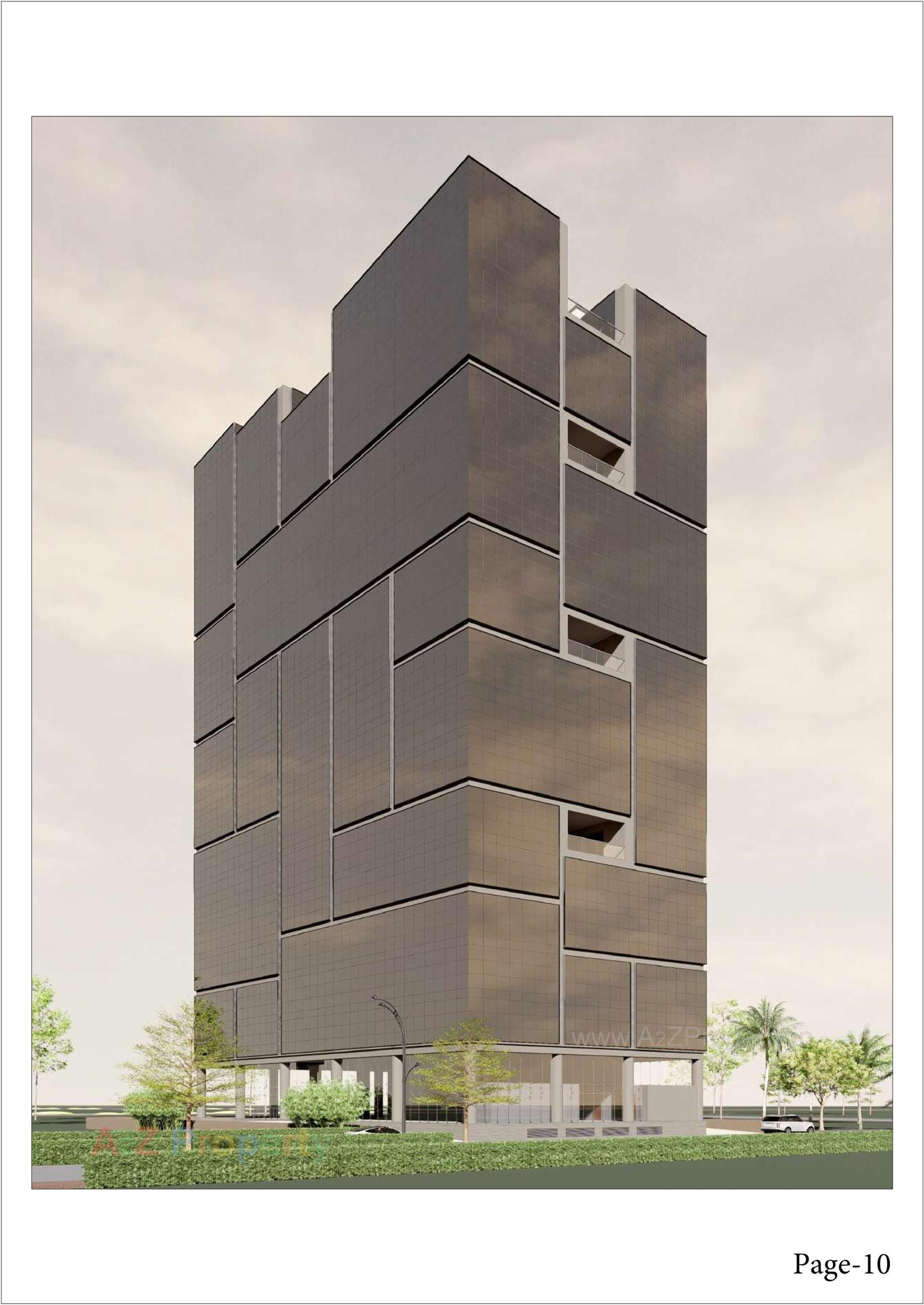 3D Elevation of real estate project Rajyash One located at Gandhinagar, Gandhinagar, Gujarat