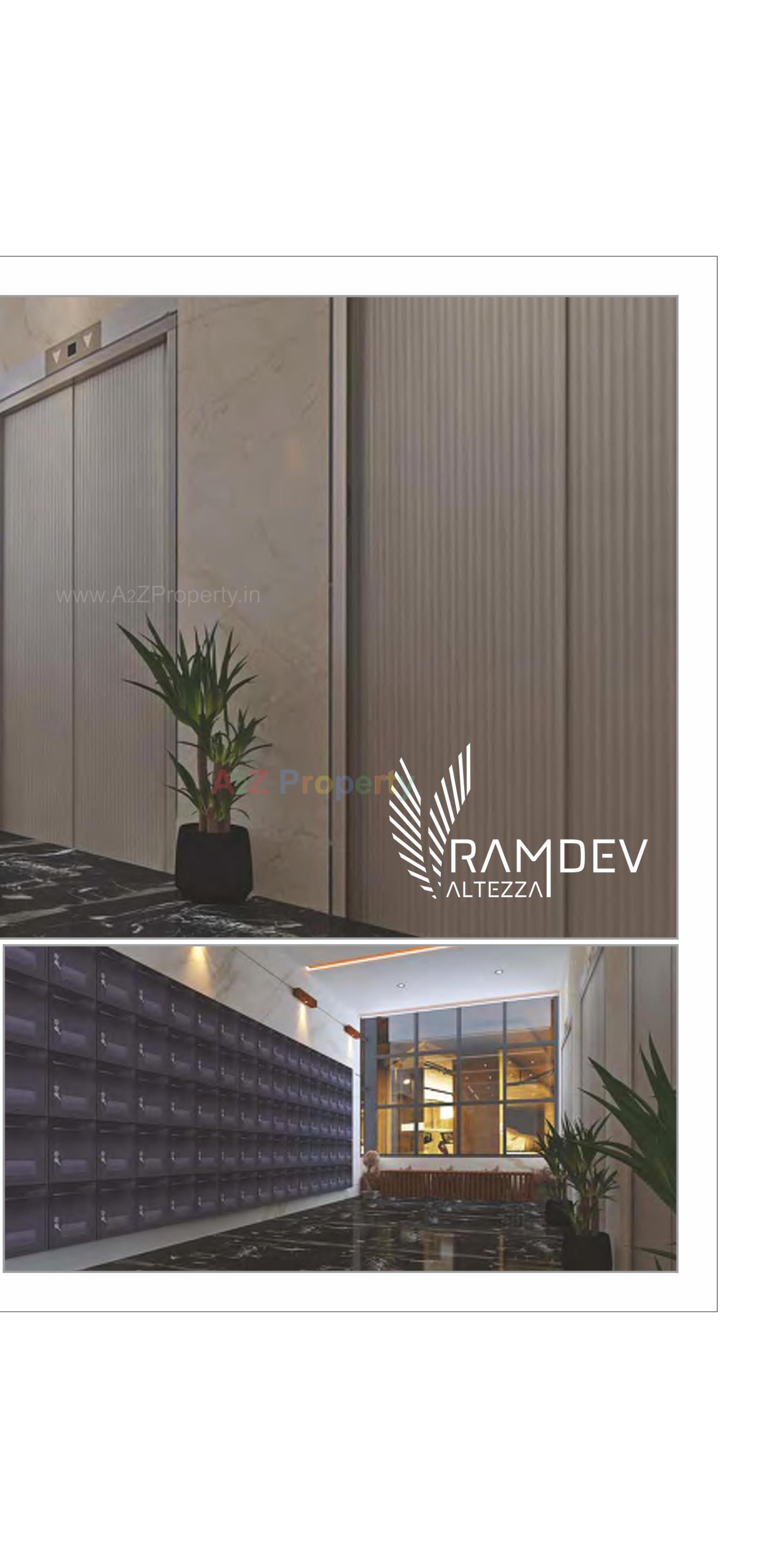 3D Elevation of real estate project Ramdev Altezza located at Zundal, Gandhinagar, Gujarat