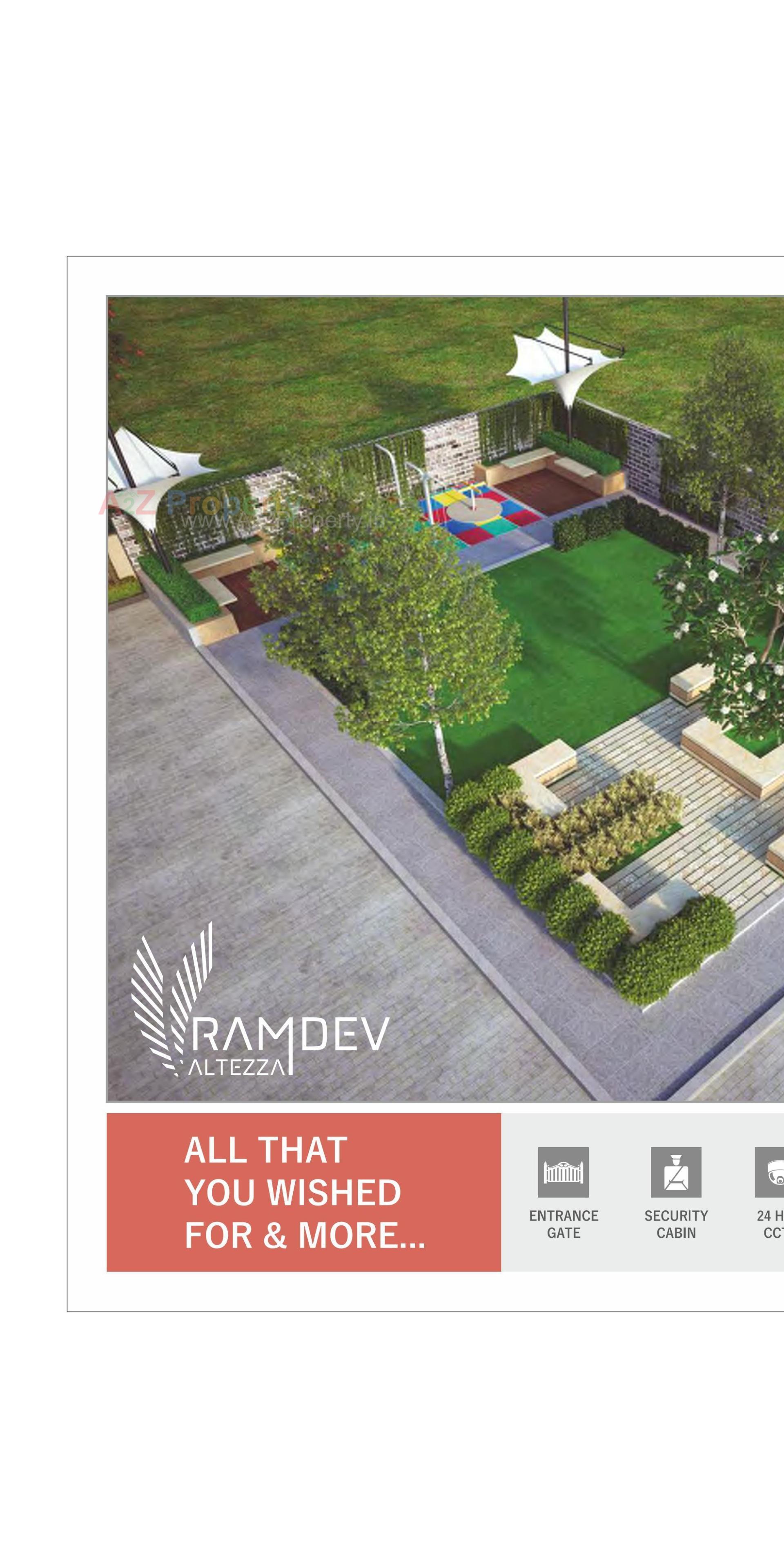 3D Elevation of real estate project Ramdev Altezza located at Zundal, Gandhinagar, Gujarat
