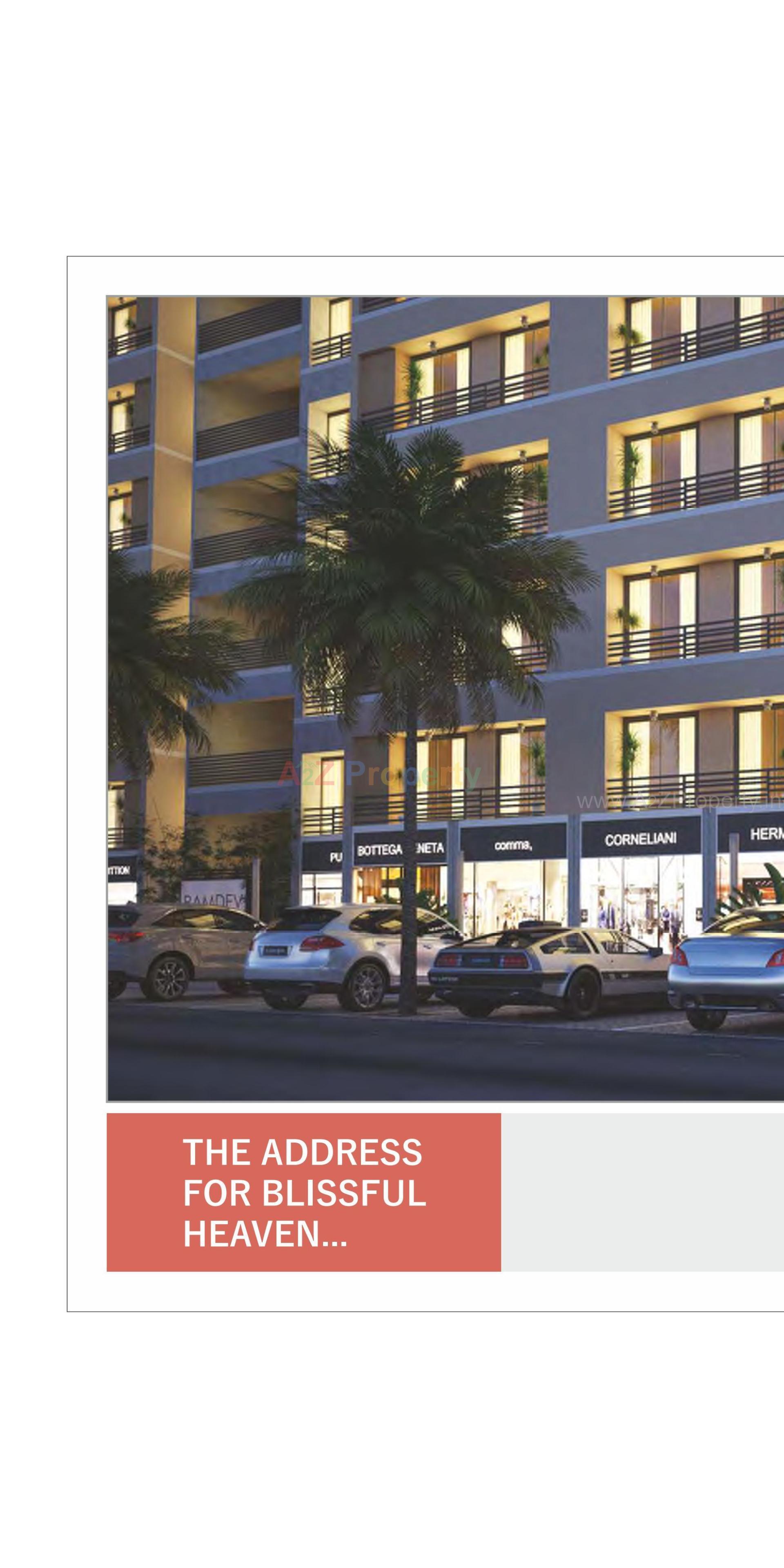 3D Elevation of real estate project Ramdev Altezza located at Zundal, Gandhinagar, Gujarat