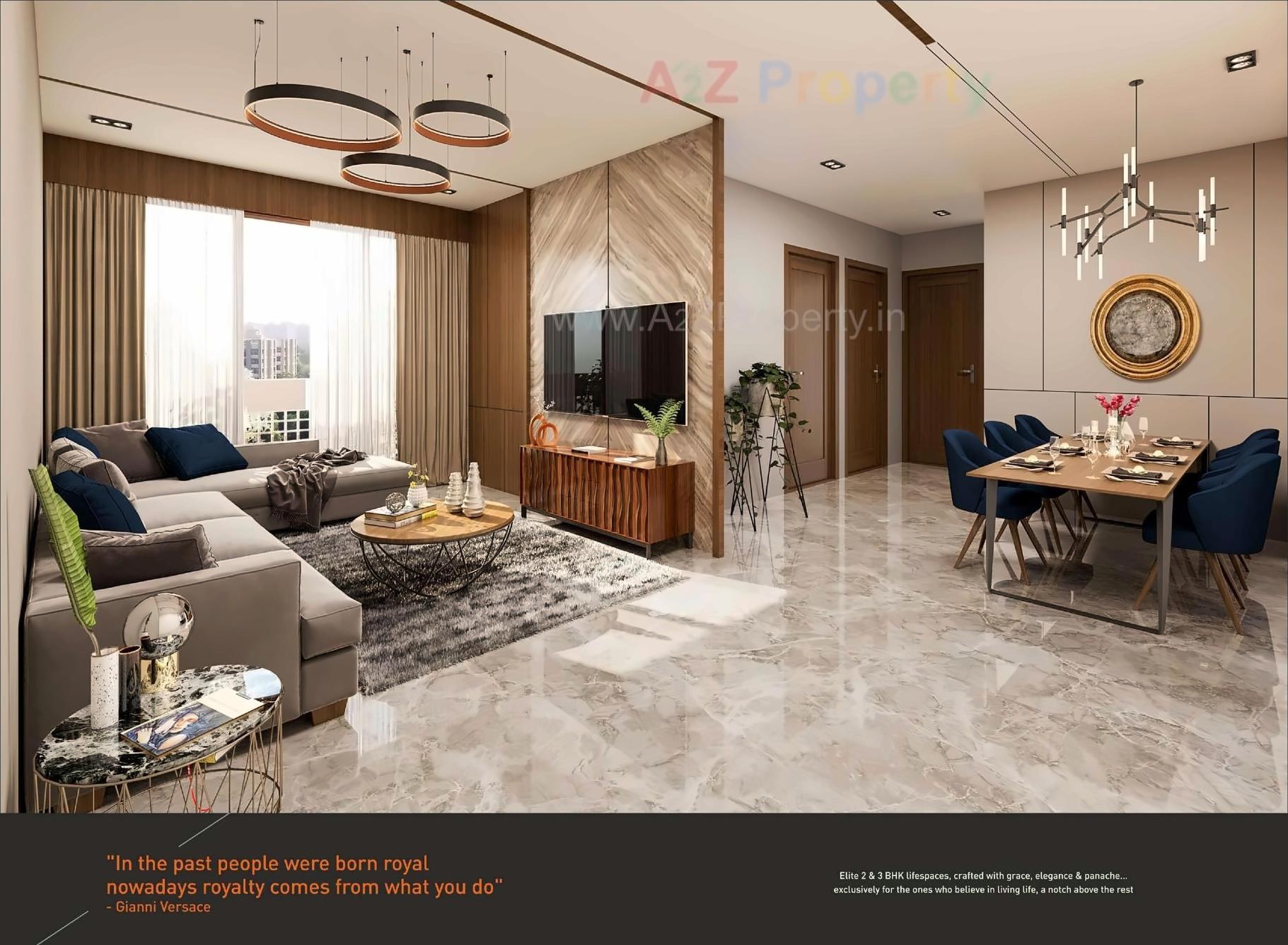 3D Elevation of real estate project Rashmi Platinum located at Chiloda, Gandhinagar, Gujarat