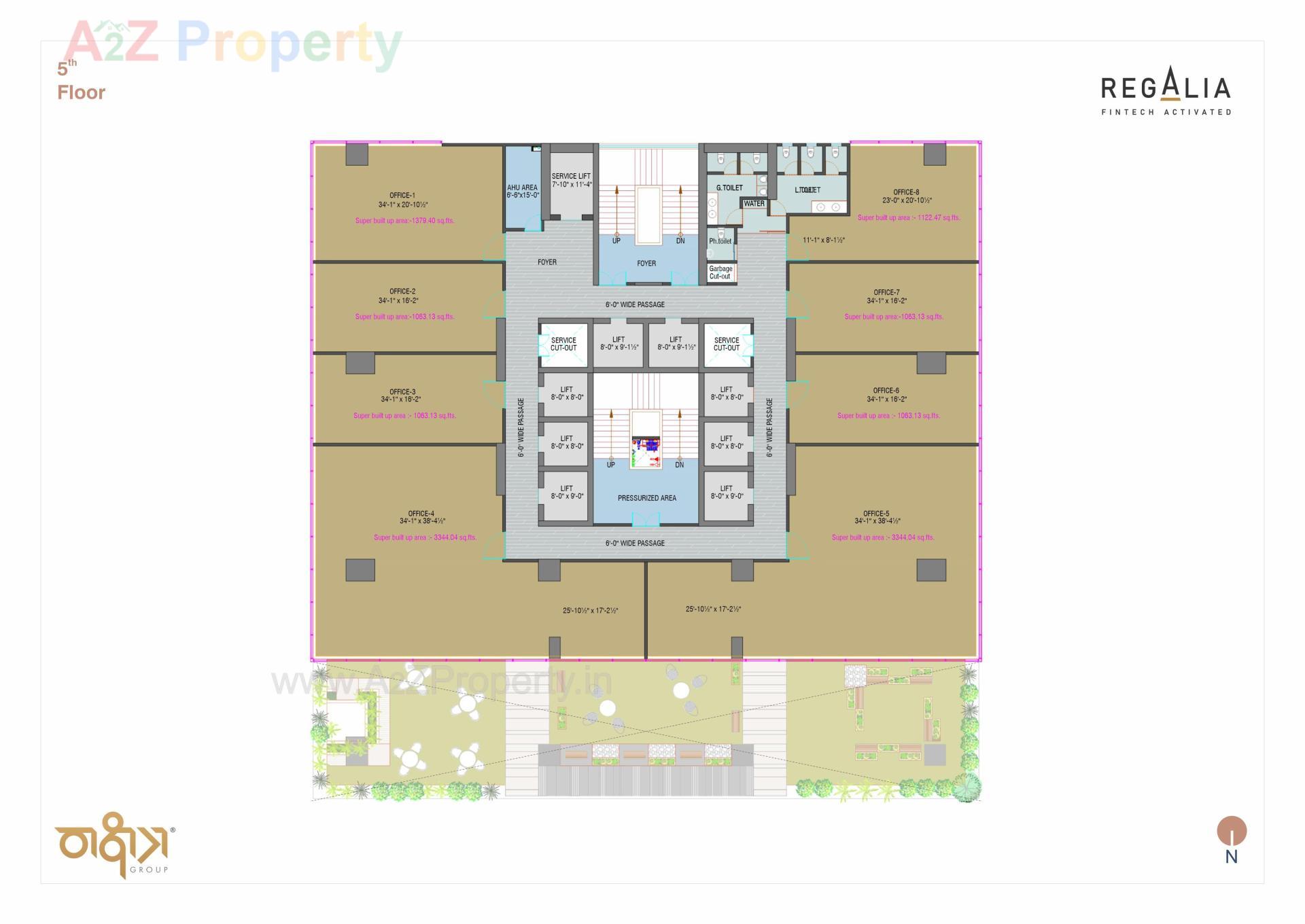Layout of real estate project Regalia located at Ratanpur, Gandhinagar, Gujarat
