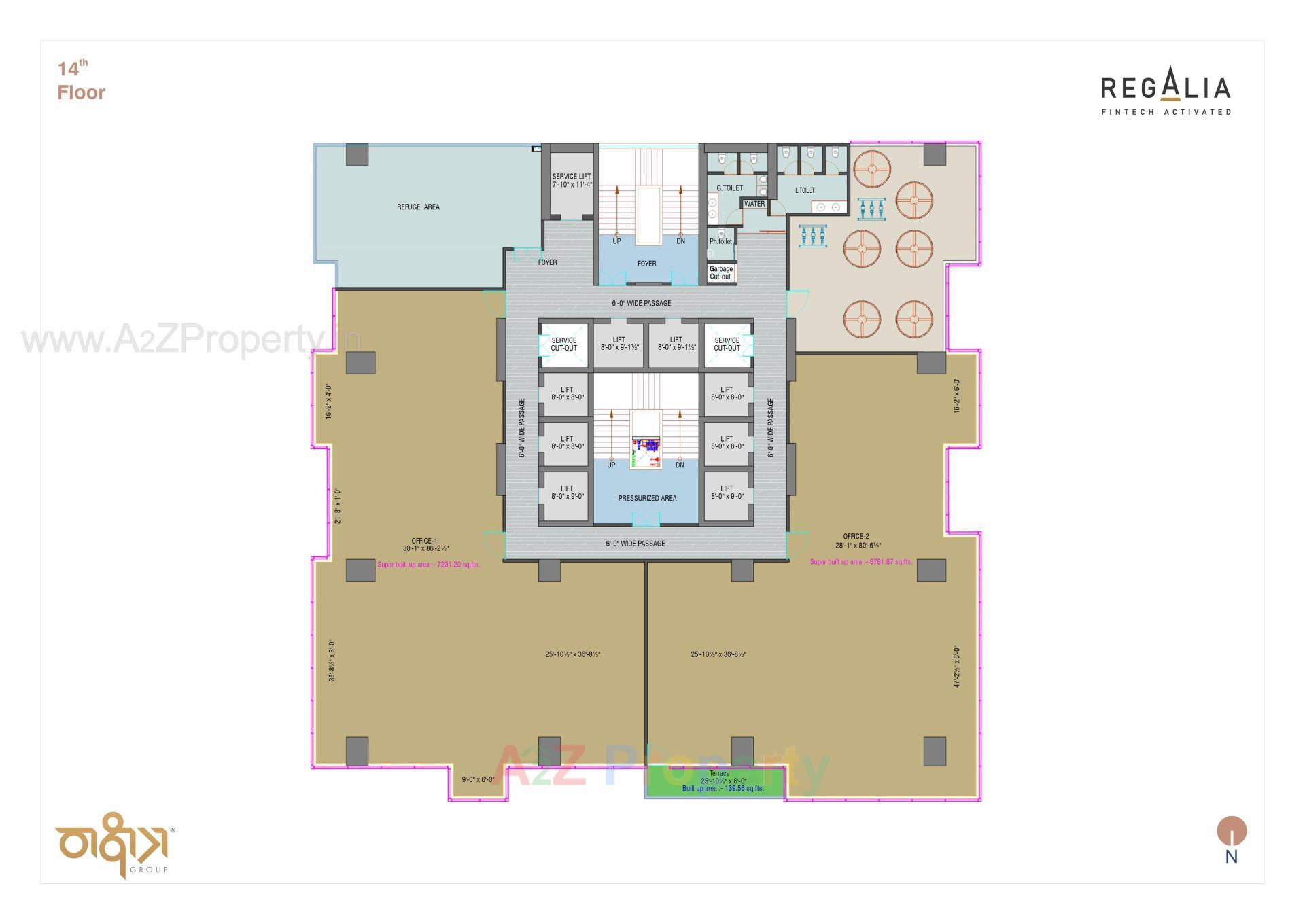 Layout of real estate project Regalia located at Ratanpur, Gandhinagar, Gujarat