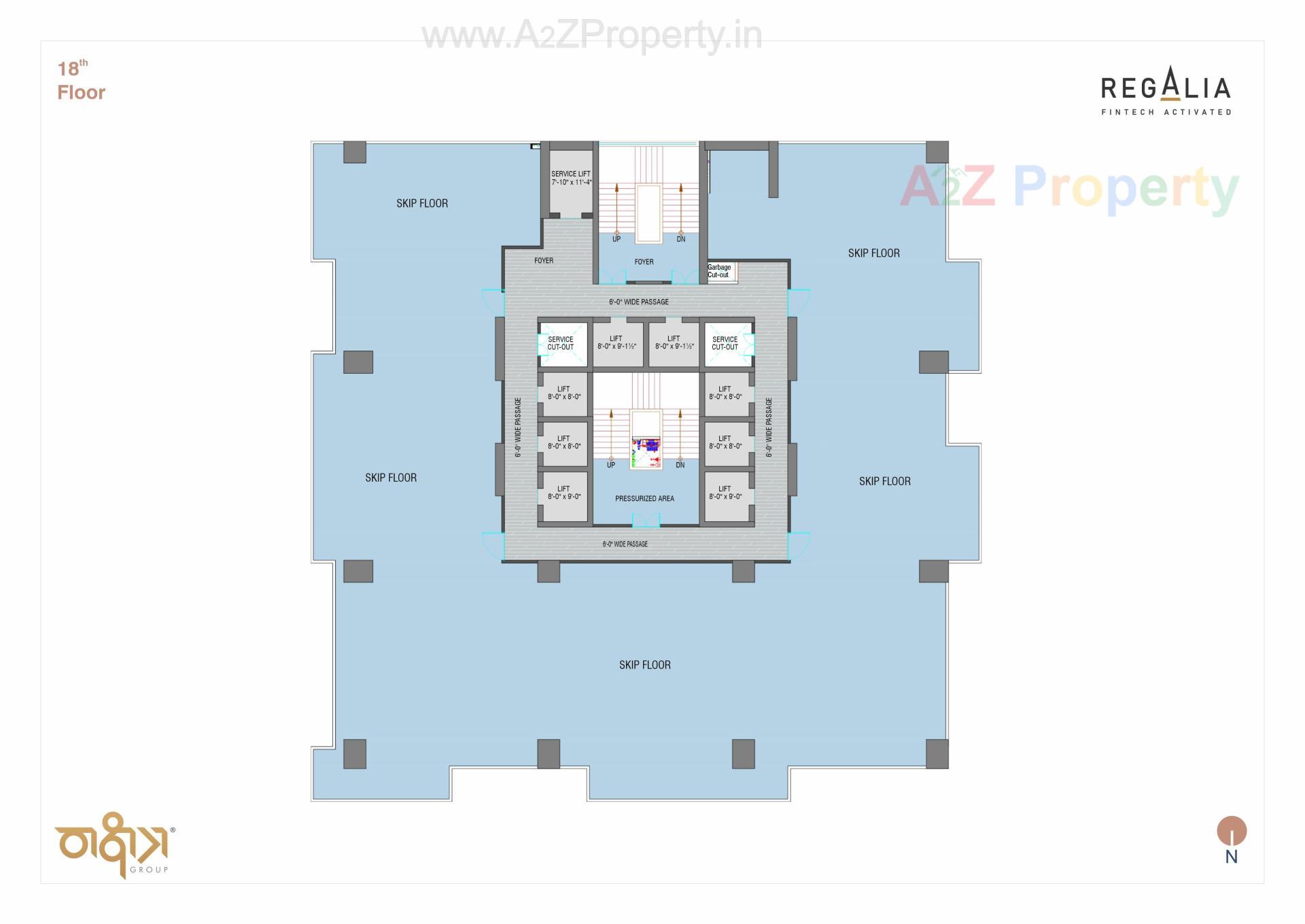 Layout of real estate project Regalia located at Ratanpur, Gandhinagar, Gujarat