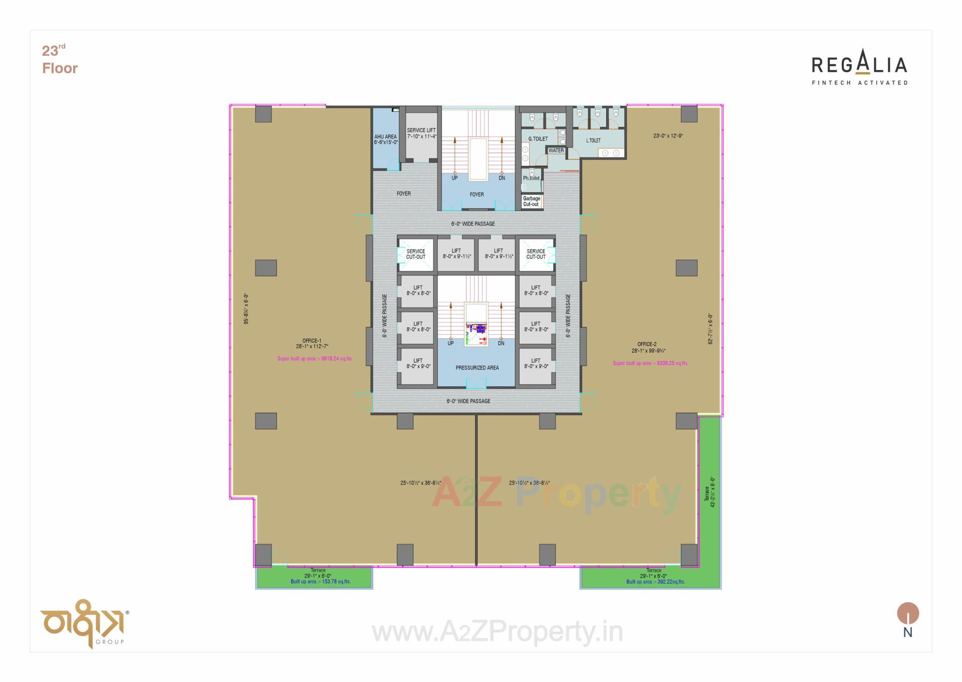 Layout of real estate project Regalia located at Ratanpur, Gandhinagar, Gujarat