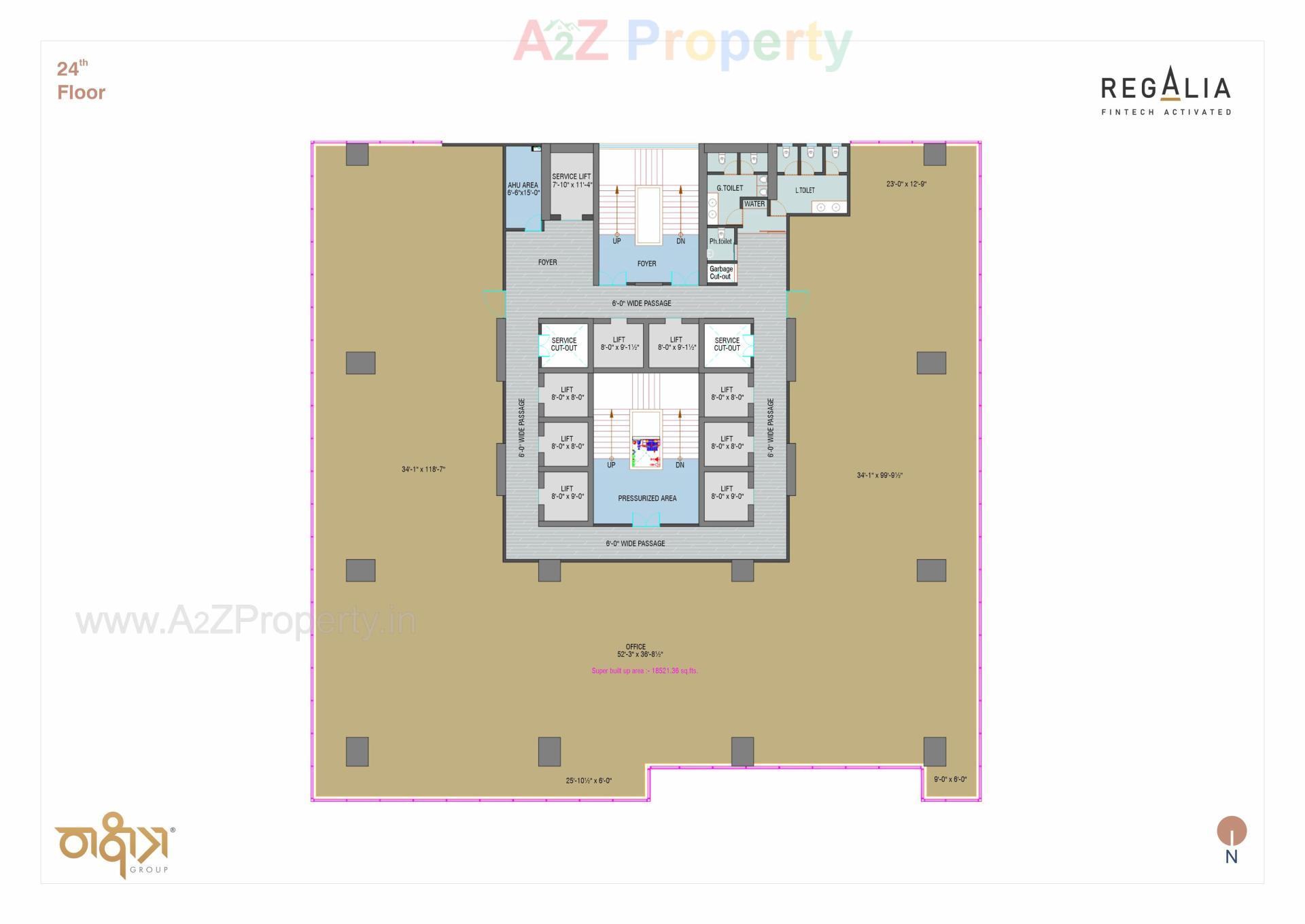 Layout of real estate project Regalia located at Ratanpur, Gandhinagar, Gujarat