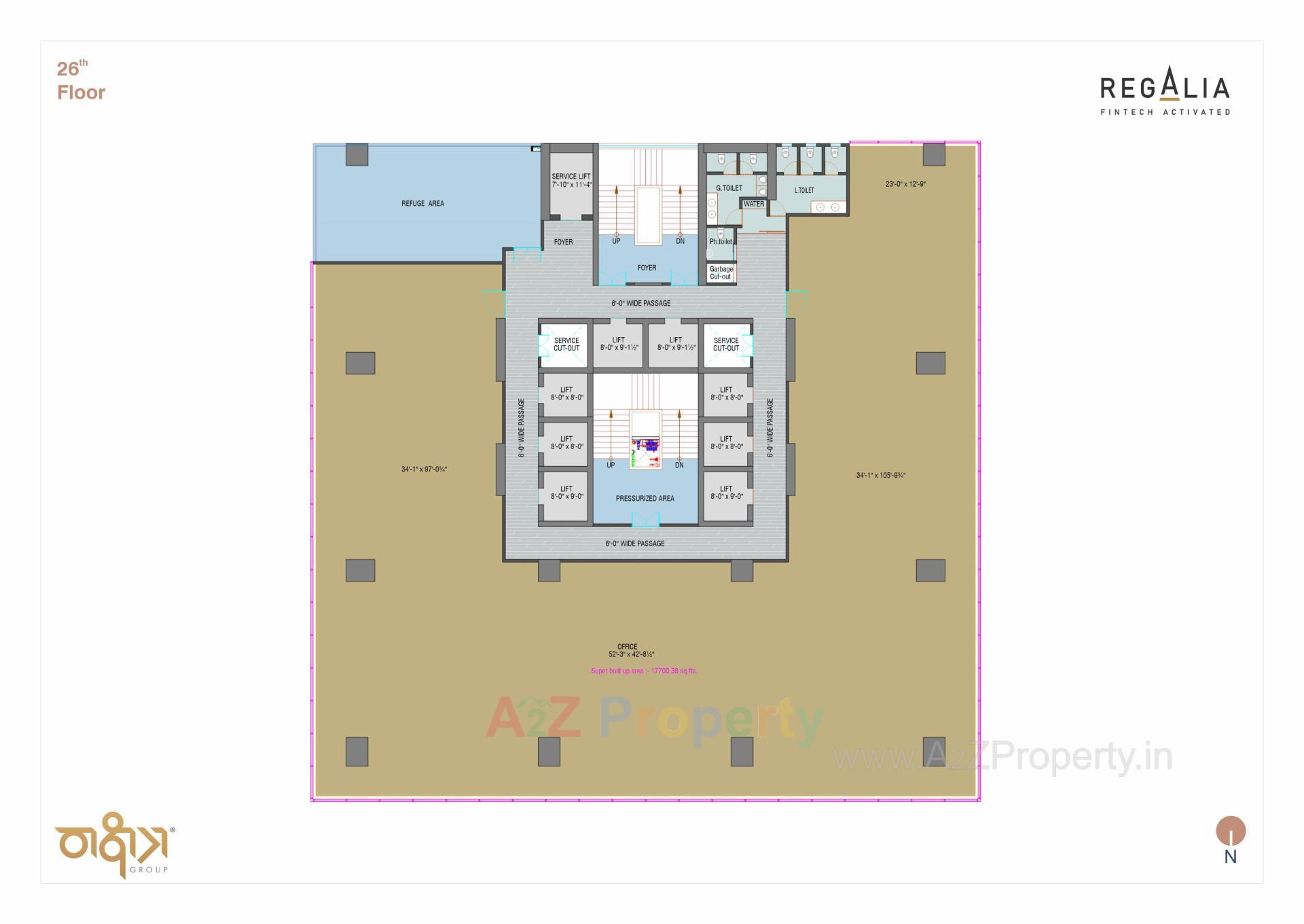 Layout of real estate project Regalia located at Ratanpur, Gandhinagar, Gujarat